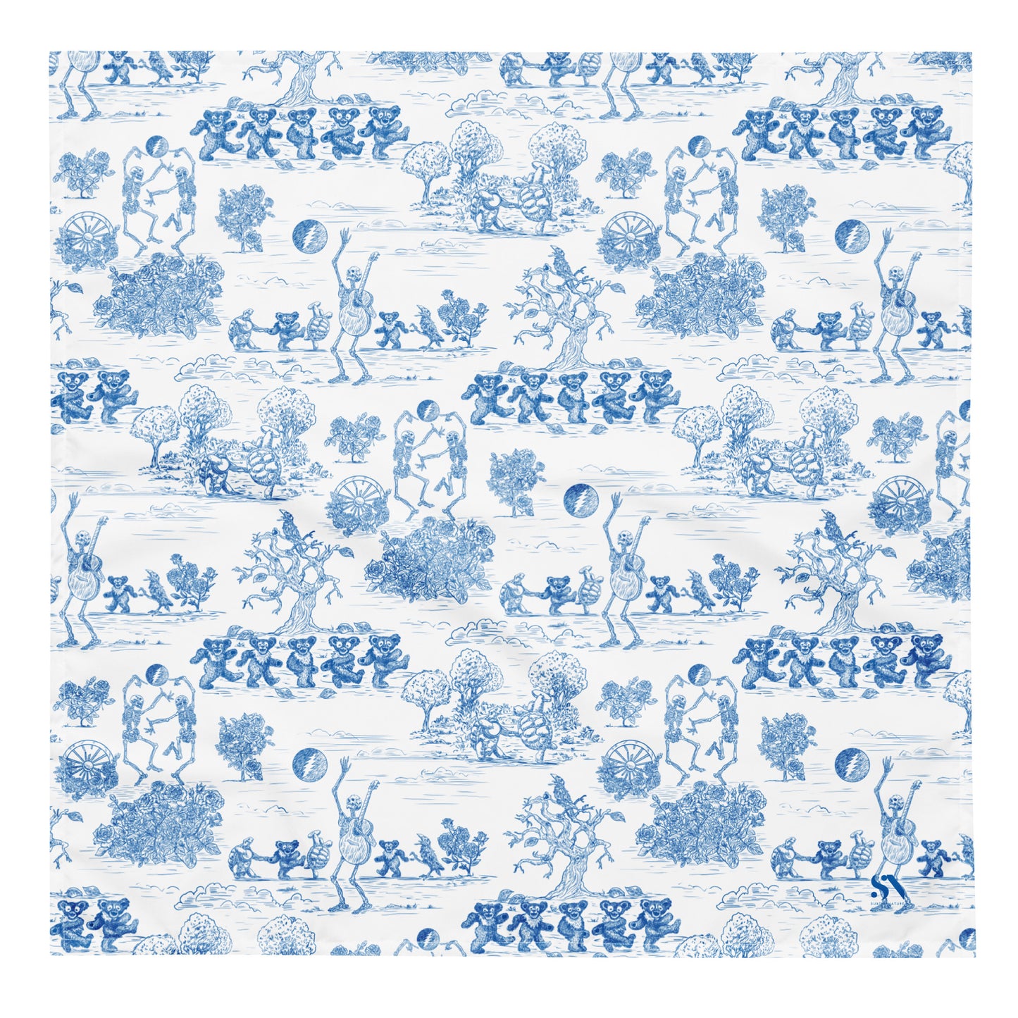 Keep On Dancin' - Blue - All Over Print - Bandana