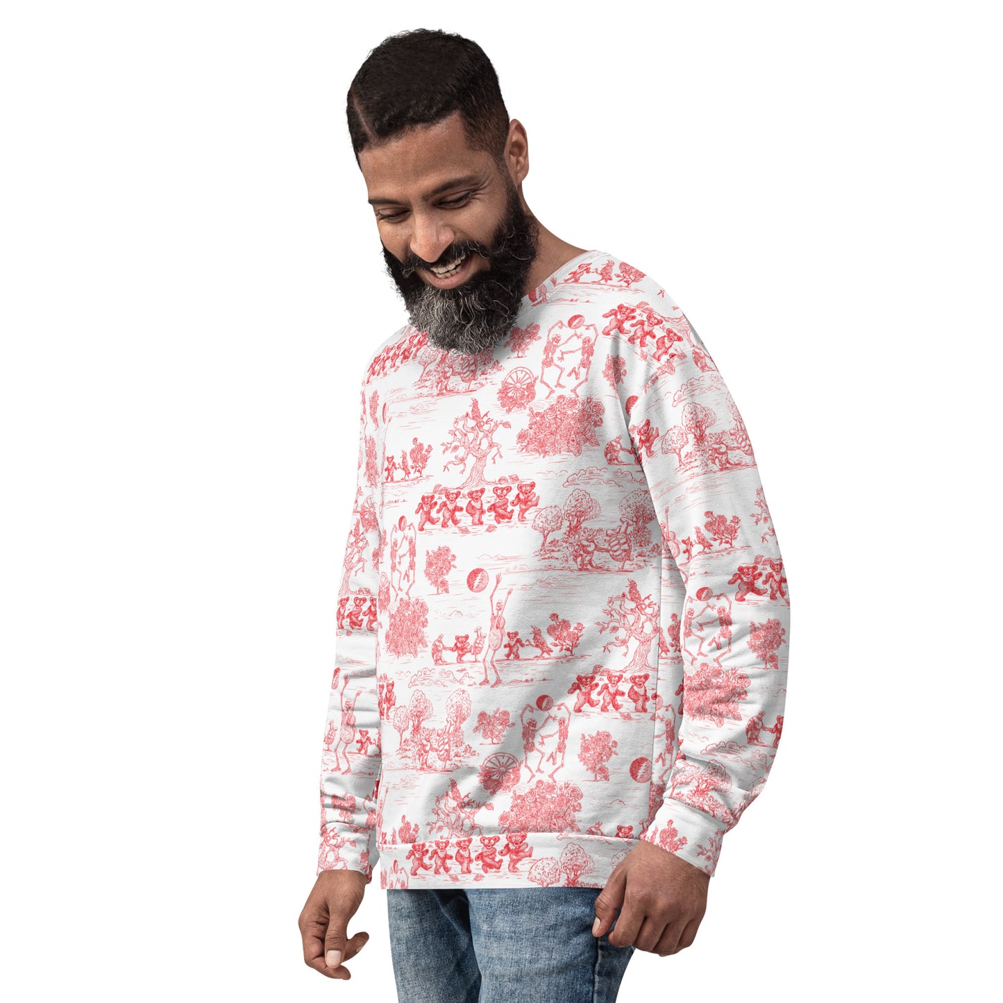 Keep on Dancin' - Red - All Over Print - Men's Sweatshirt