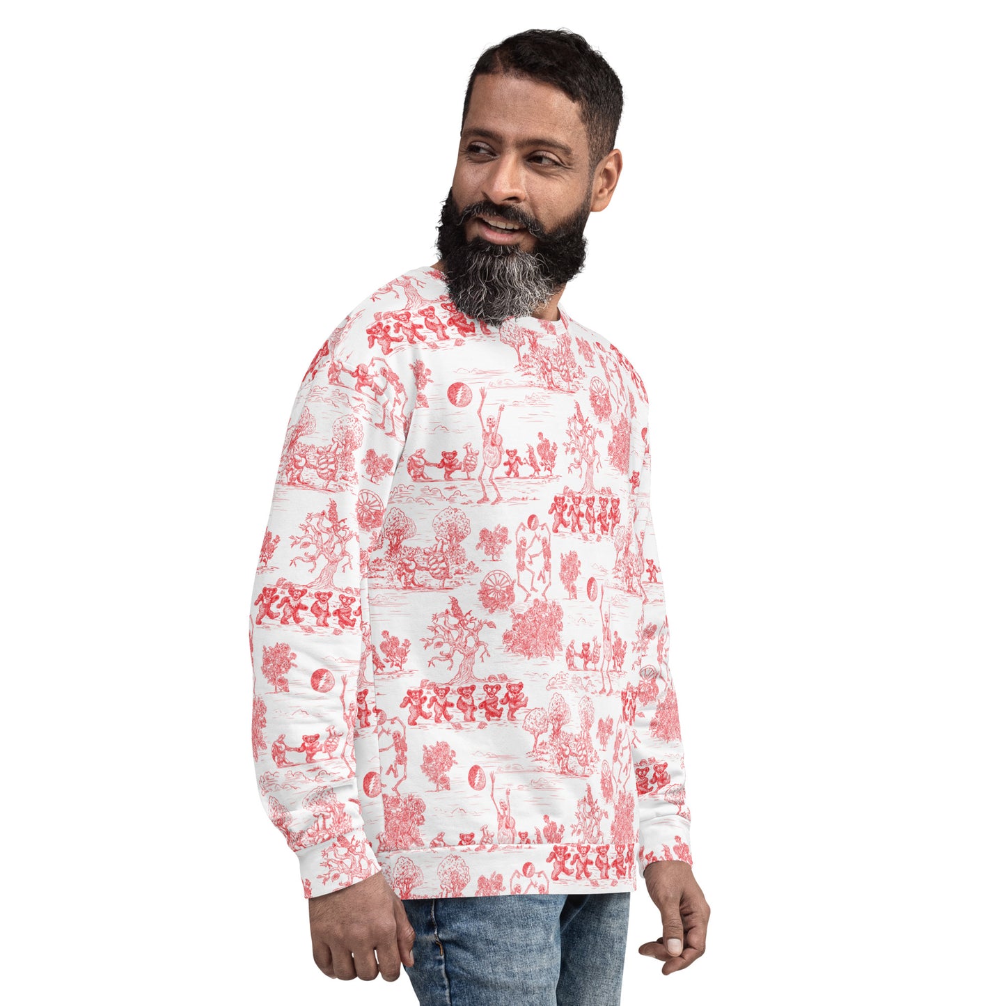 Keep on Dancin' - Red - All Over Print - Men's Sweatshirt