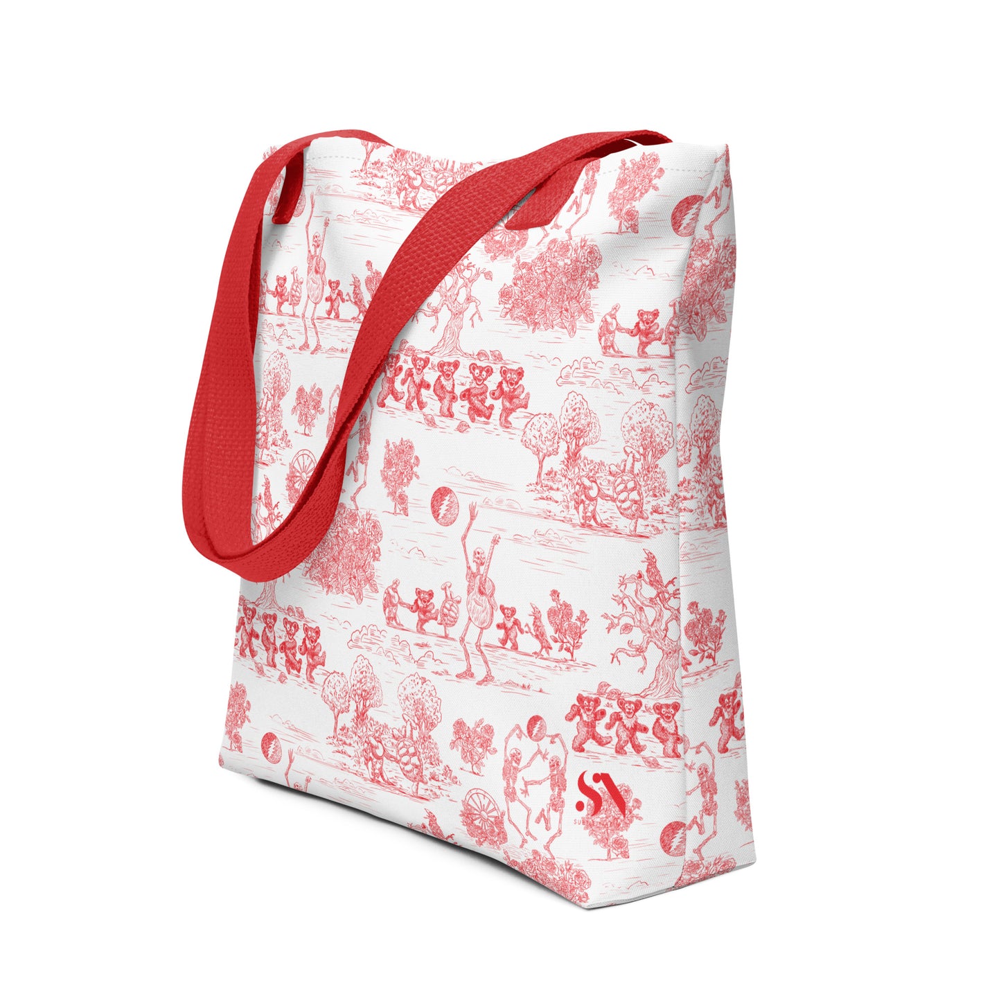 Keep On Dancin' - Red - All Over Print - Tote bag