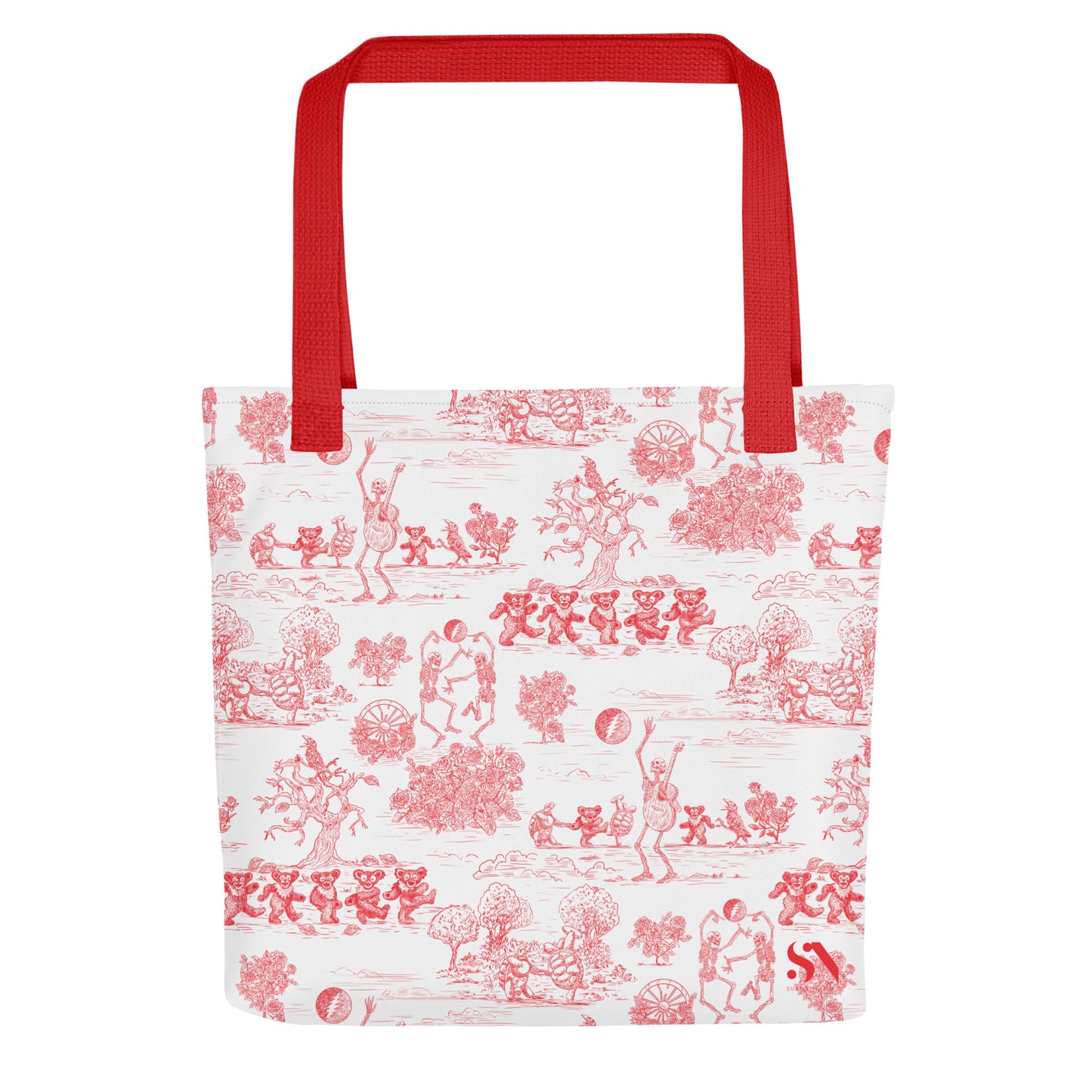 Keep On Dancin' - Red - All Over Print - Tote bag