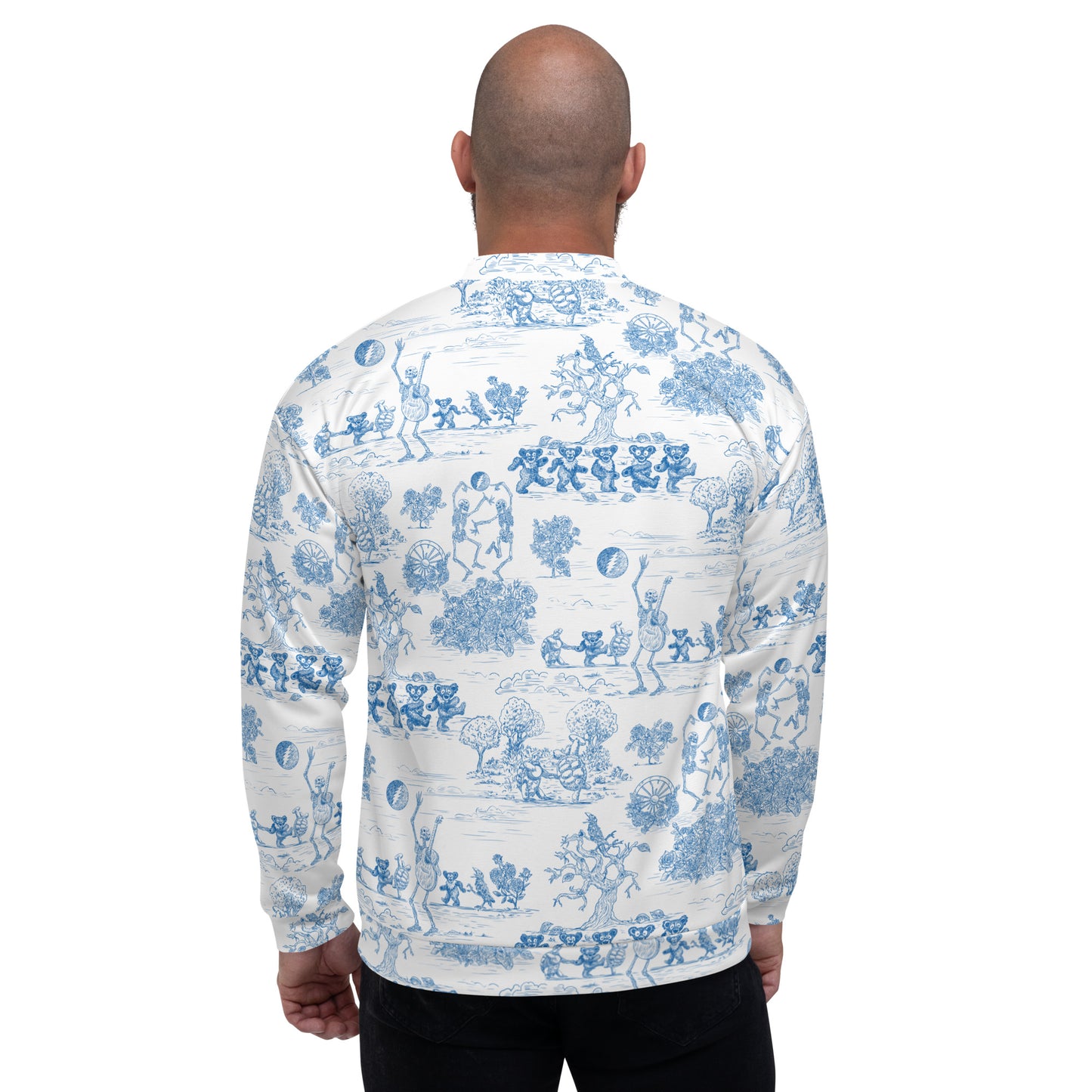 Keep On Dancin' - Blue - All Over Print - Men's Athletic Jacket