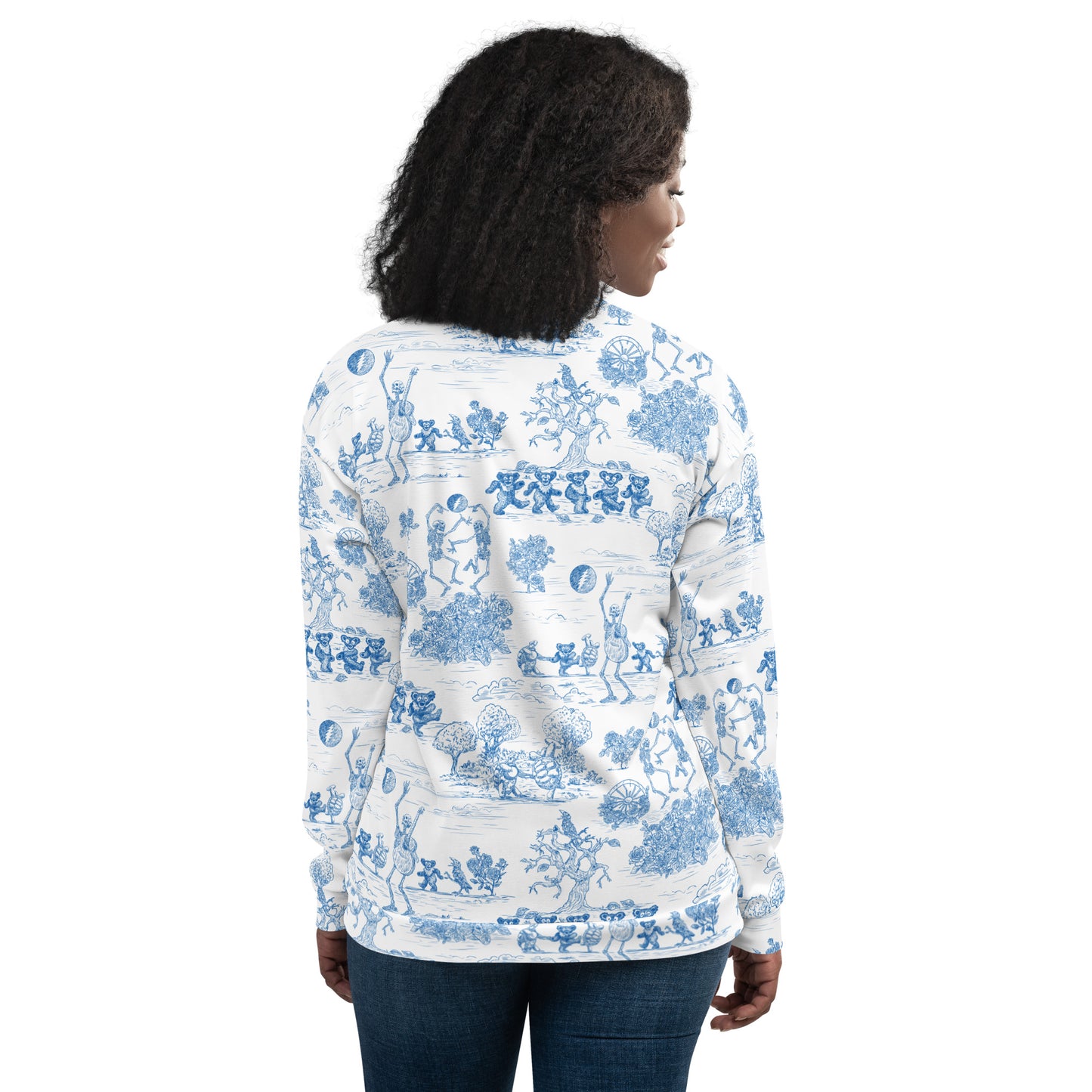 Keep On Dancin' - Blue - All Over Print - Women's Athletic Jacket