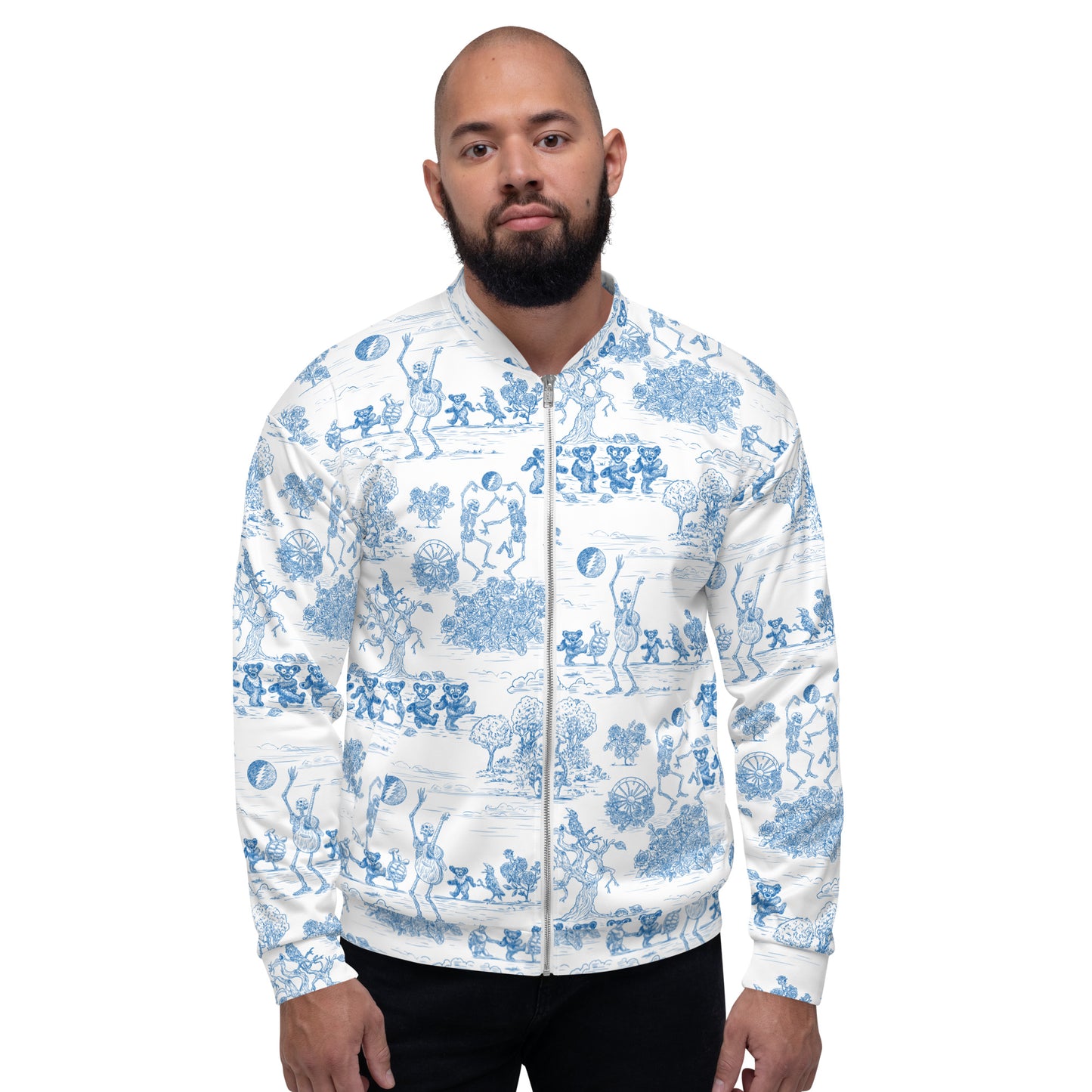 Keep On Dancin' - Blue - All Over Print - Men's Athletic Jacket