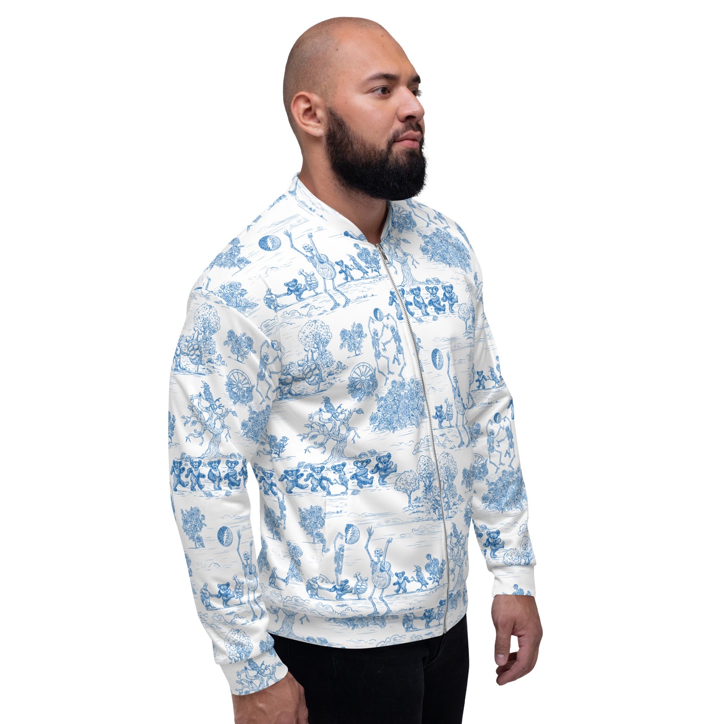 Keep On Dancin' - Blue - All Over Print - Men's Athletic Jacket