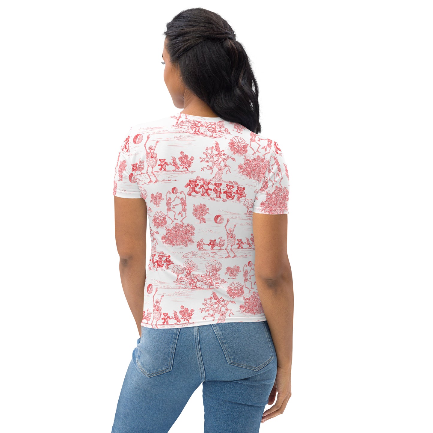 Keep on Dancin' - Red - All Over Print - Women's T-shirt