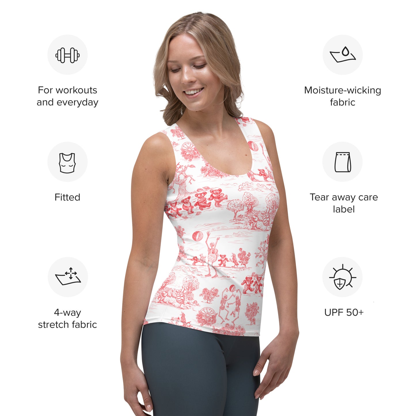 Keep on Dancin' - Red - All Over Print - Women's Tank Top