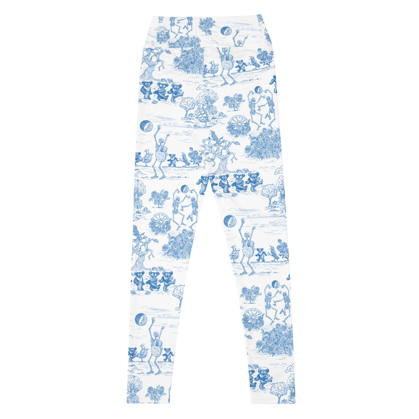 Keep On Dancin' - Blue - All Over Print - Women's Yoga Leggings