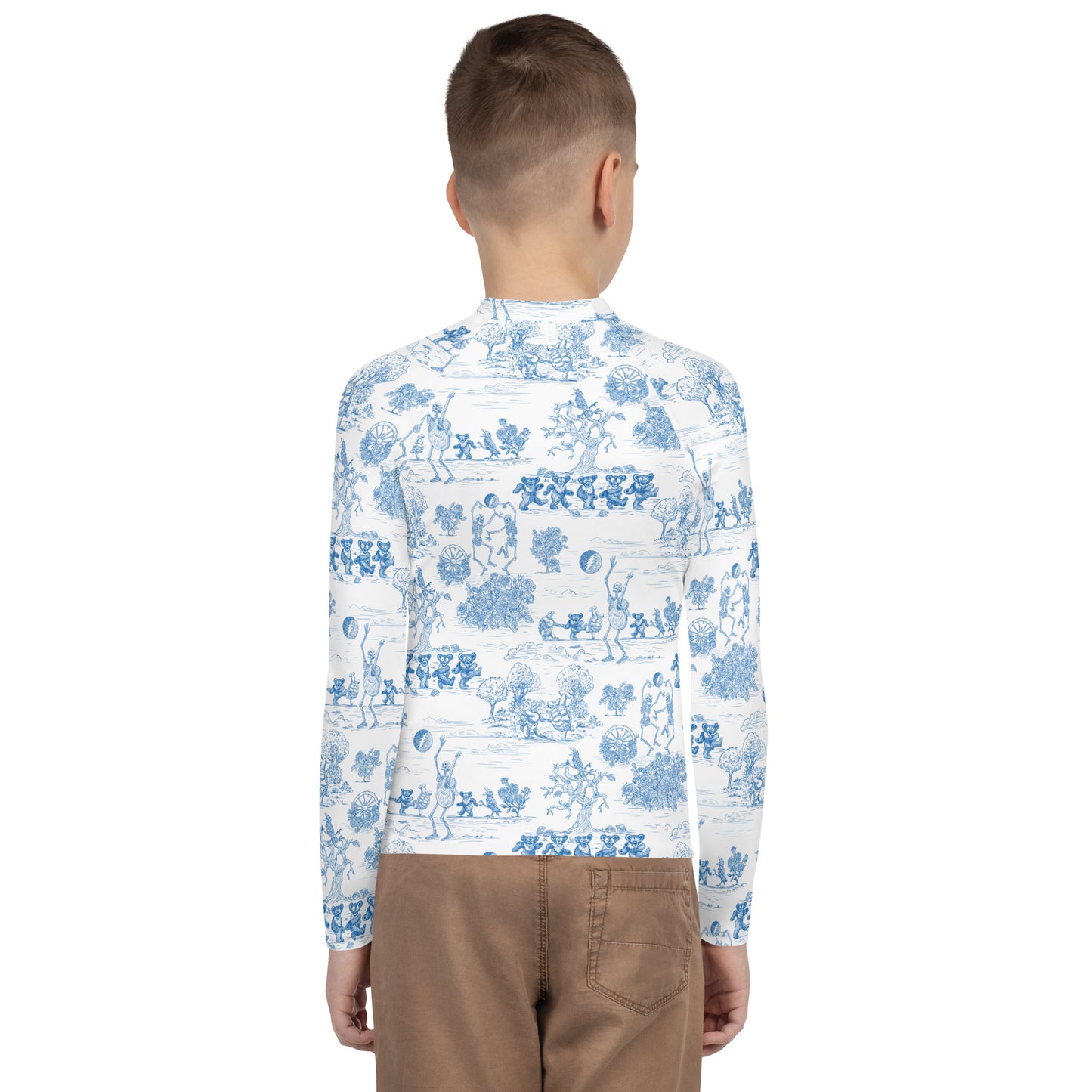 Keep On Dancin' - Blue - All Over Print - Youth Rash Guard