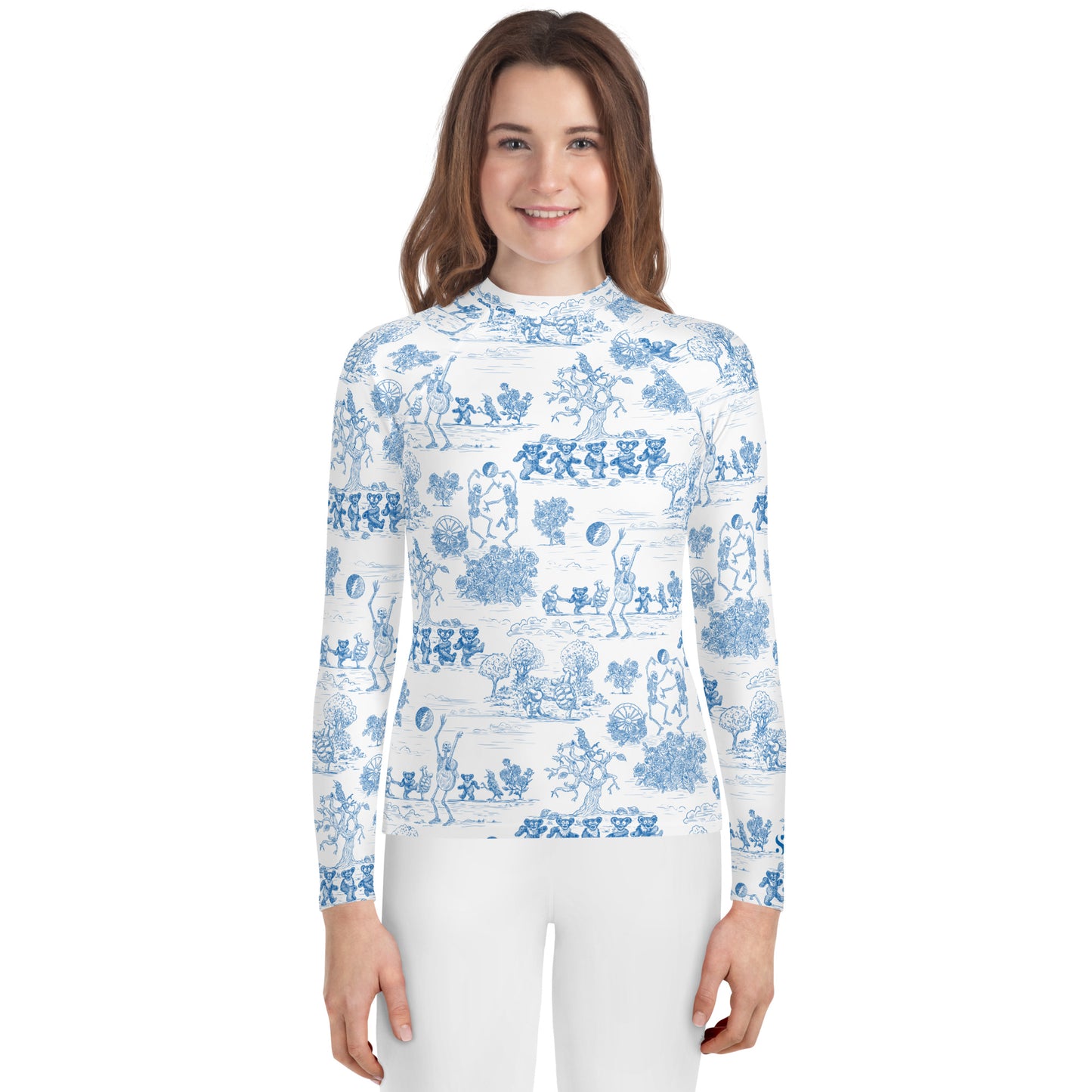 Keep On Dancin' - Blue - All Over Print - Youth Rash Guard