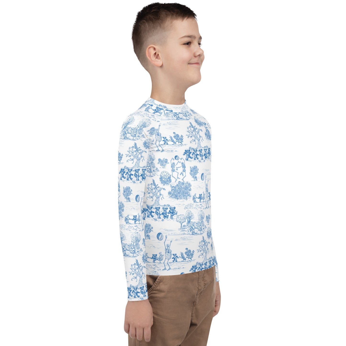 Keep On Dancin' - Blue - All Over Print - Youth Rash Guard