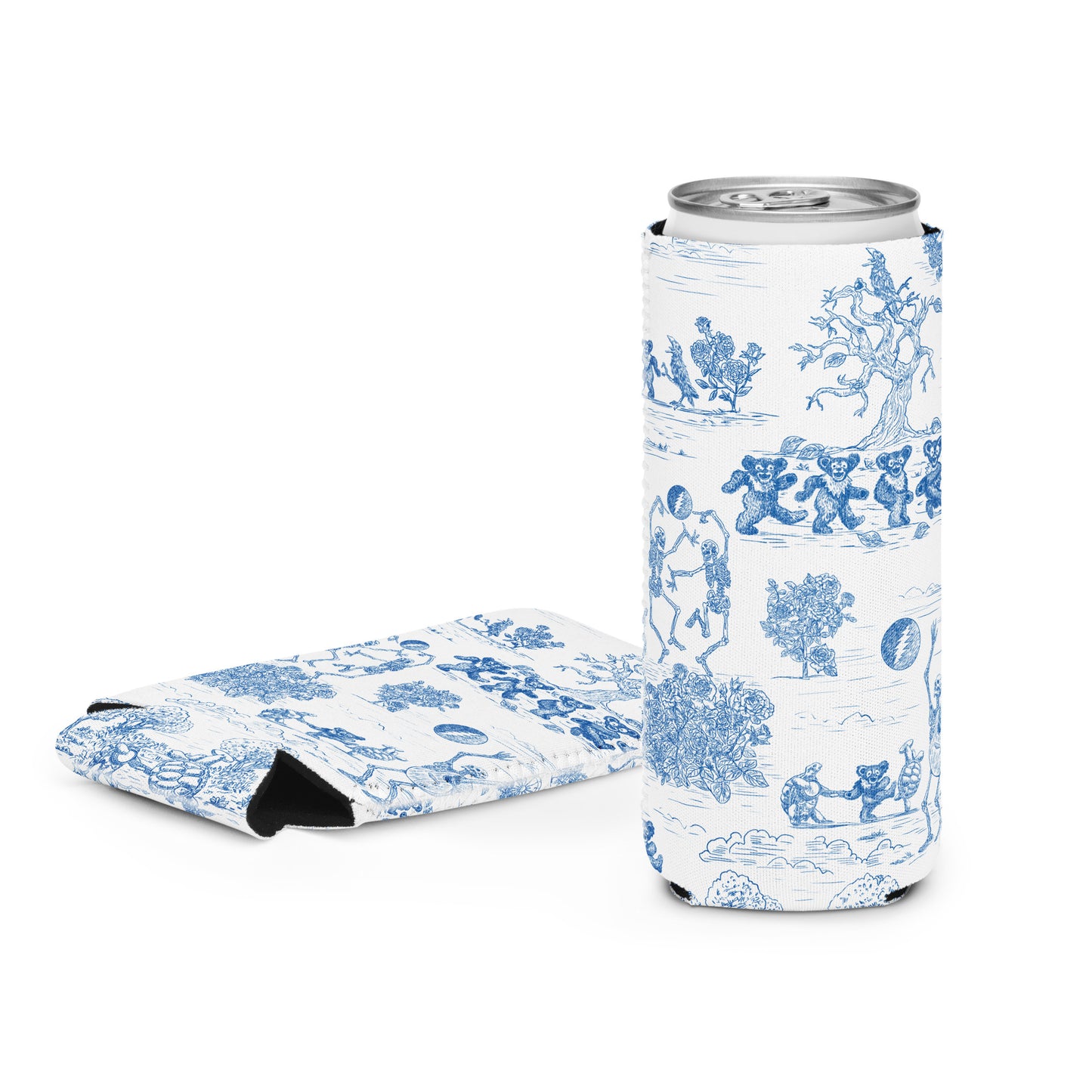Keep On Dancin' - Blue - All Over Print - Can cooler