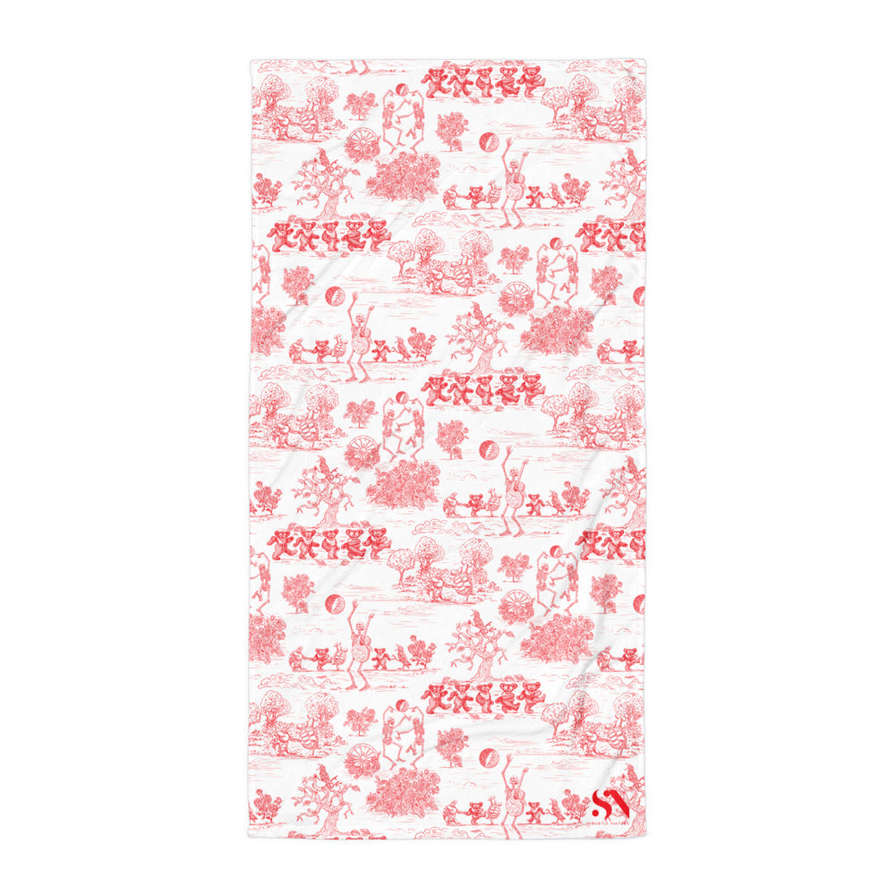Keep On Dancin' - Red - All Over Print - Towel