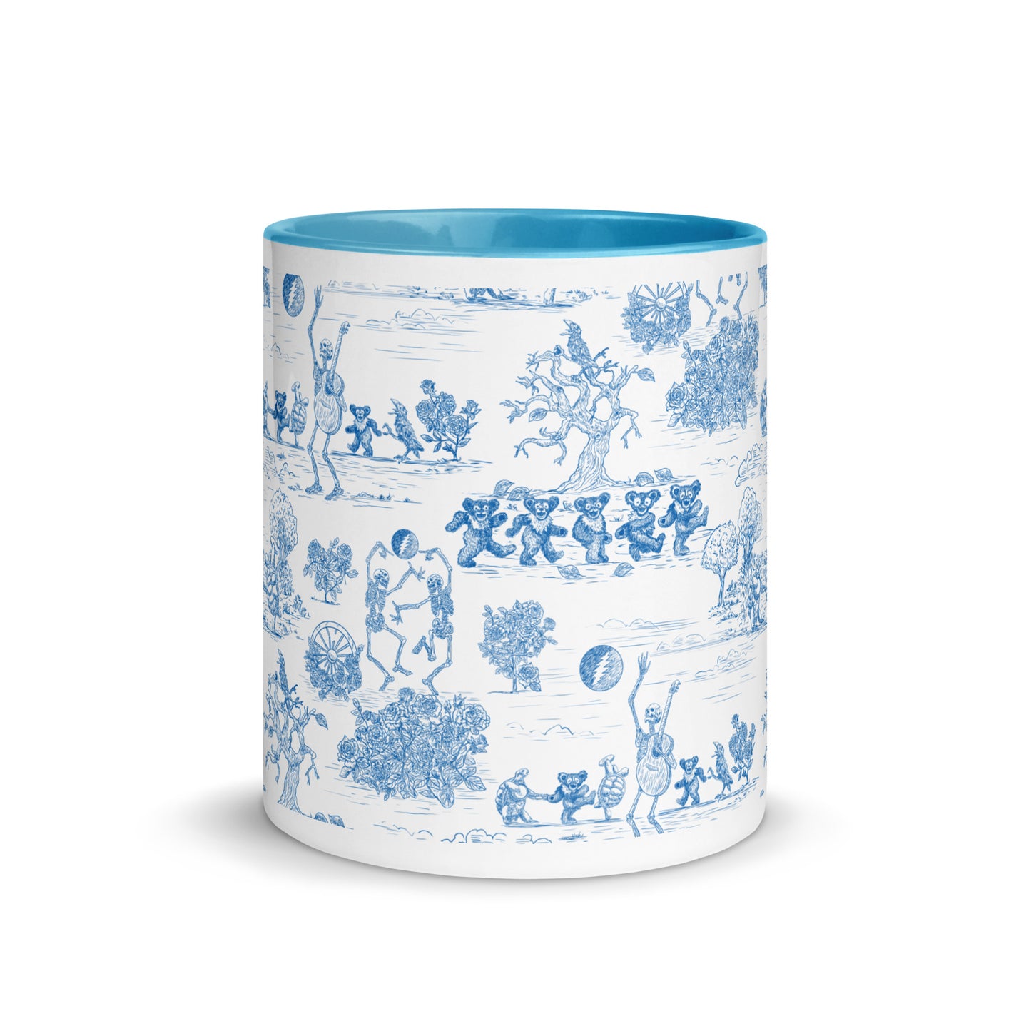 Keep on Dancin' - Blue - All Over Print - Mug with color inside