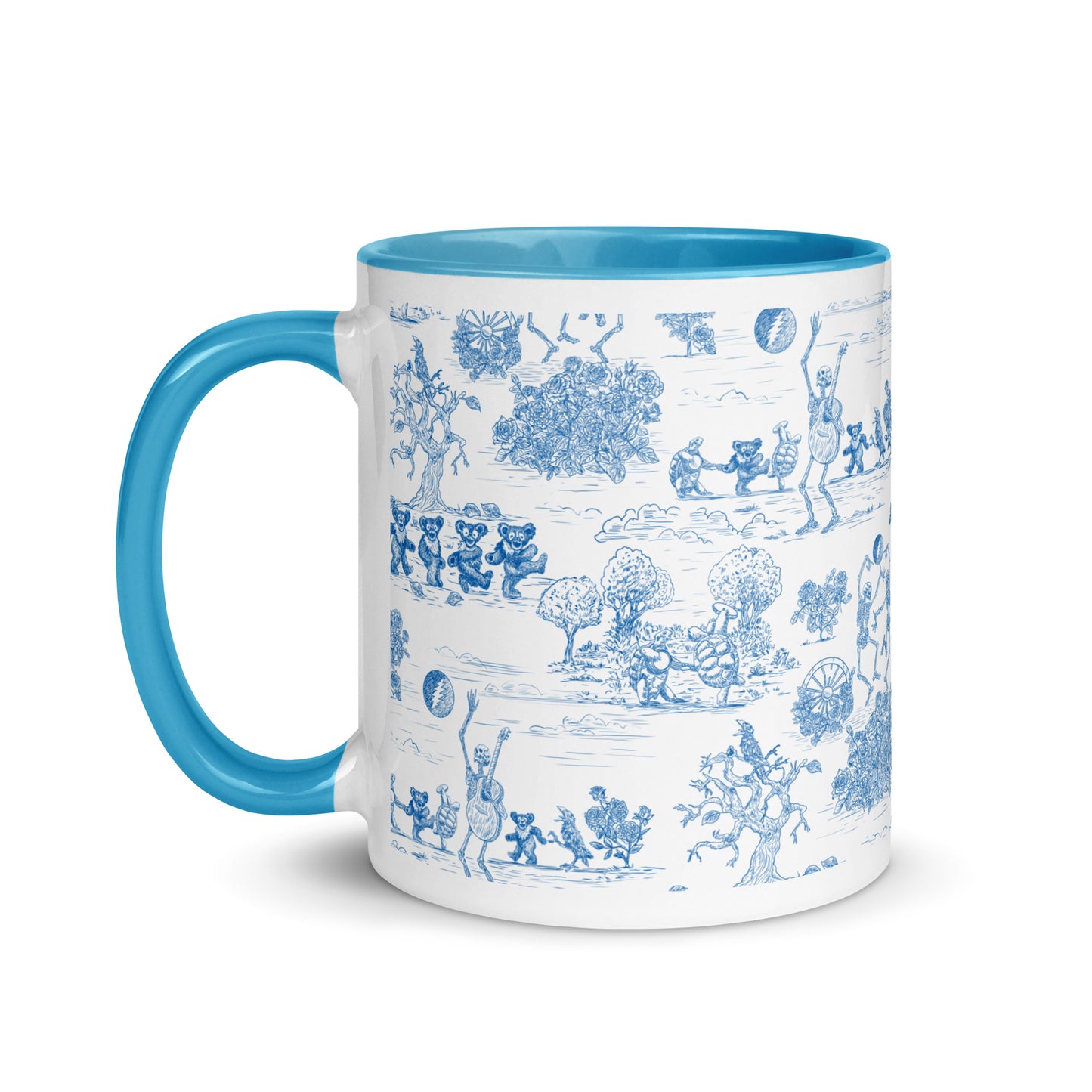 Keep on Dancin' - Blue - All Over Print - Mug with color inside