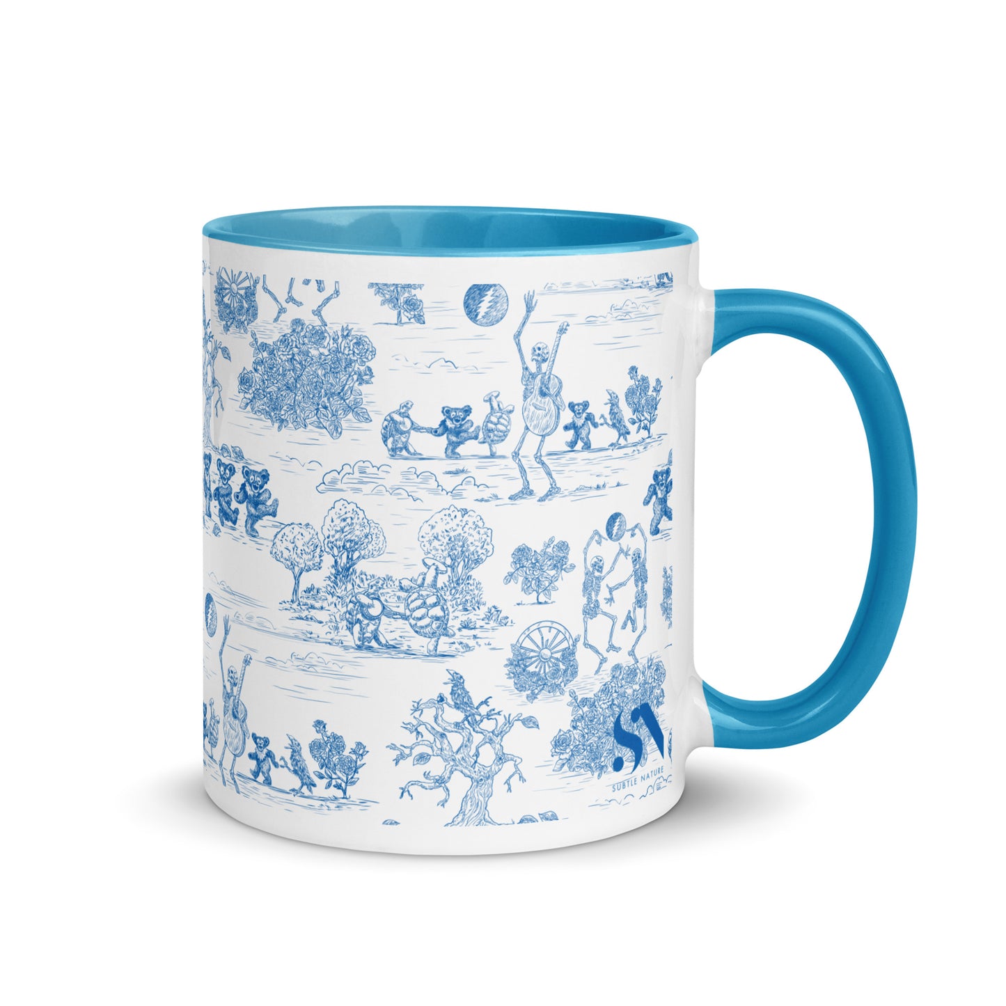 Keep on Dancin' - Blue - All Over Print - Mug with color inside