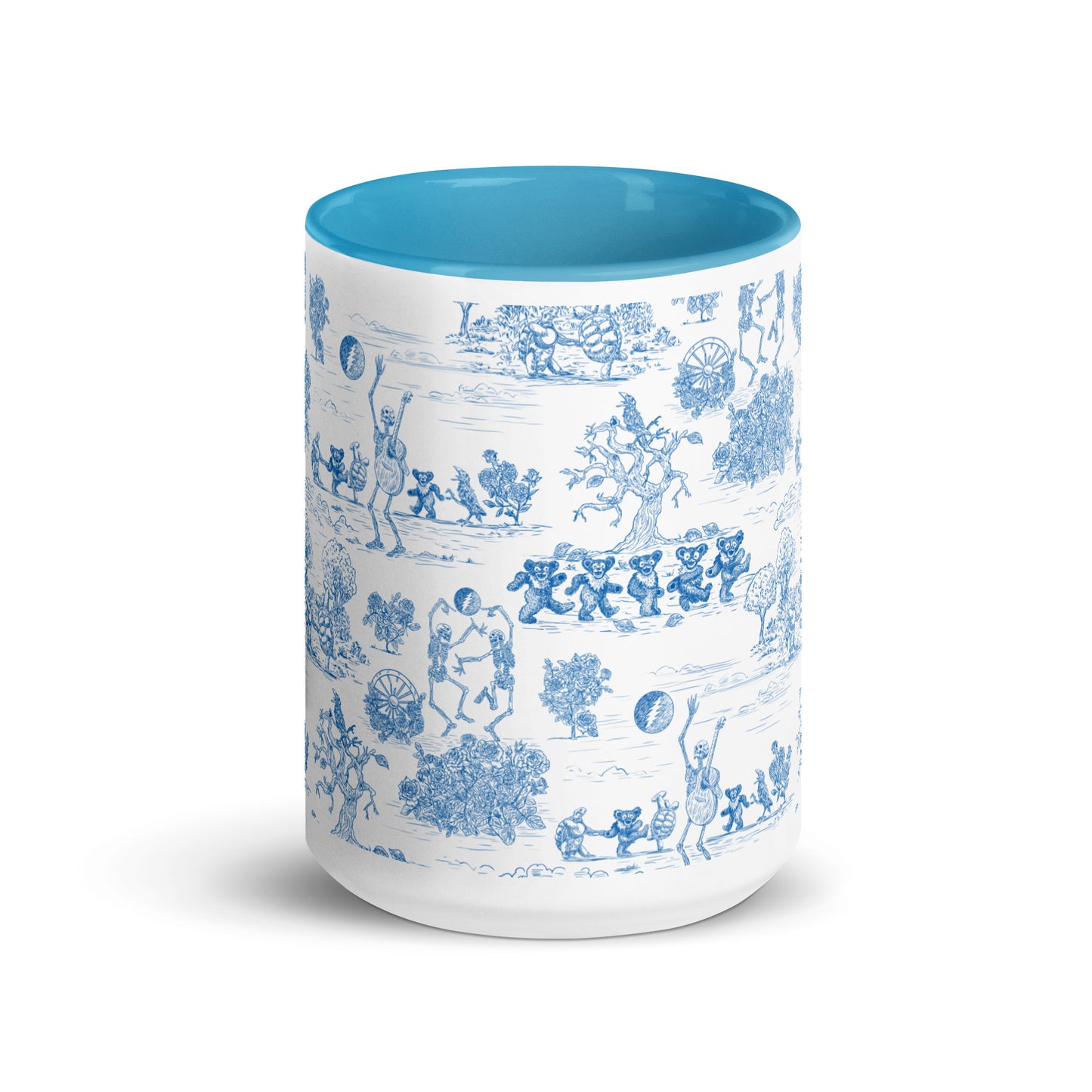 Keep on Dancin' - Blue - All Over Print - Mug with color inside