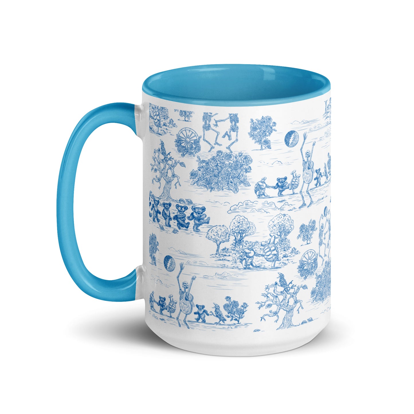 Keep on Dancin' - Blue - All Over Print - Mug with color inside