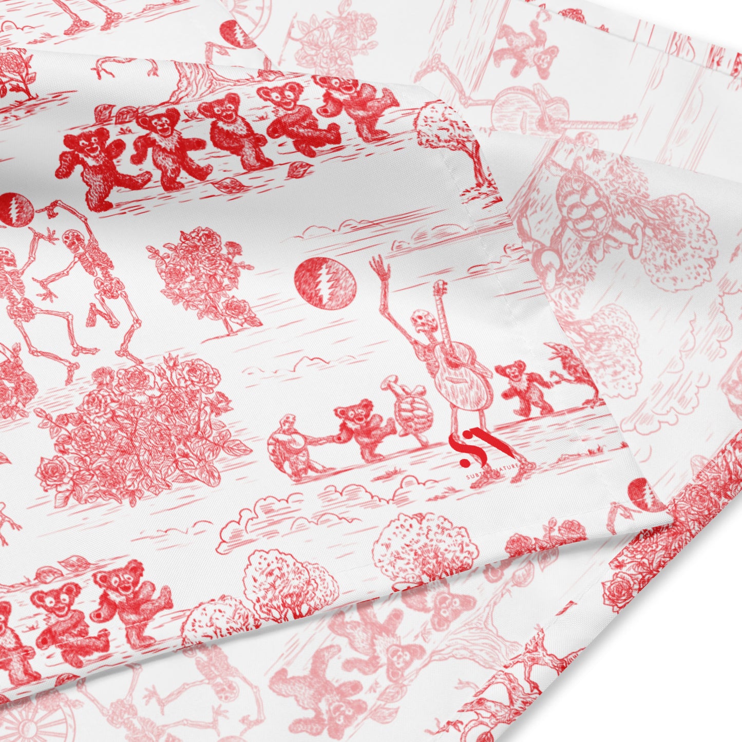 Keep On Dancin' - Red - All Over Print - Bandana