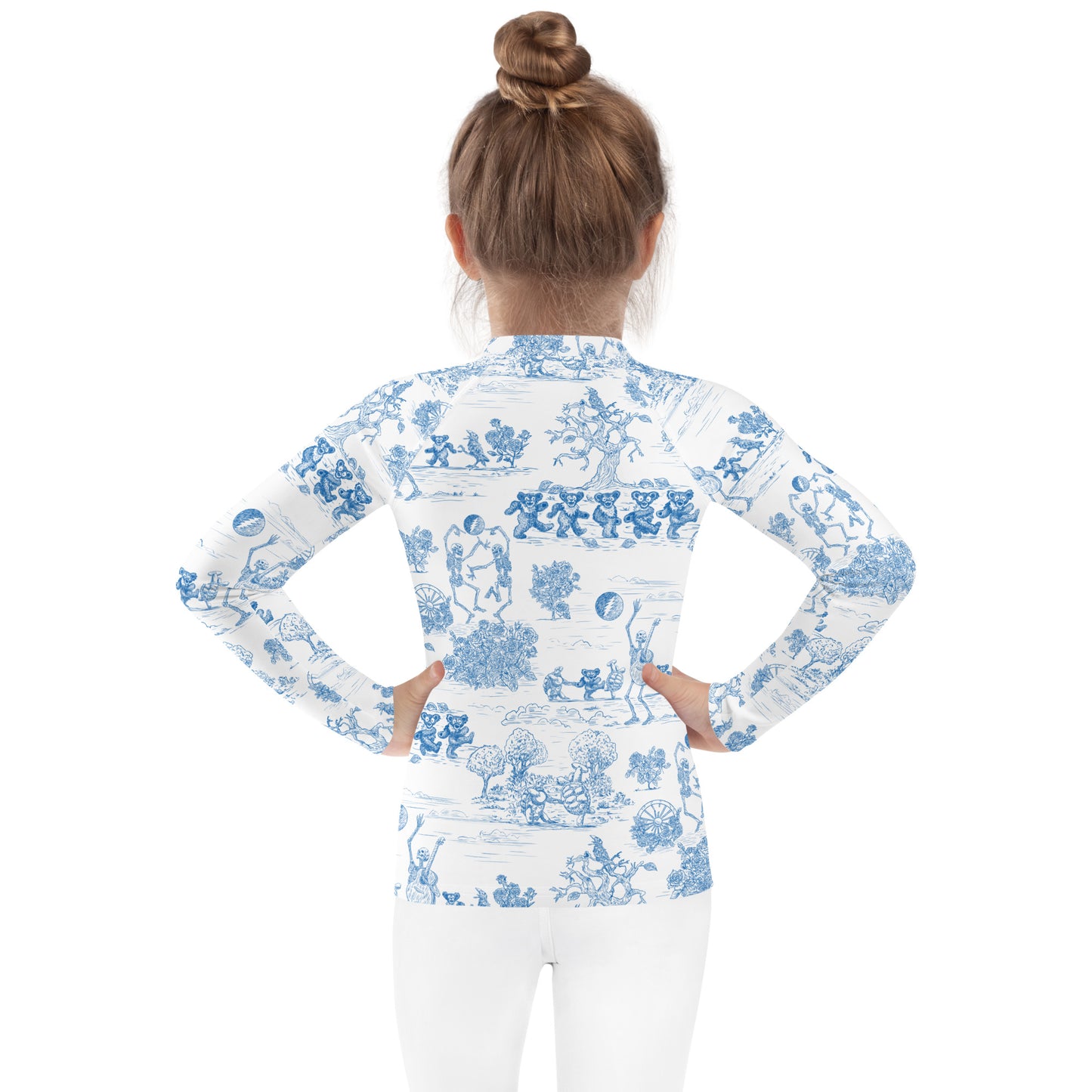 Keep On Dancin' - Blue - All Over Print - Kids Rash Guard