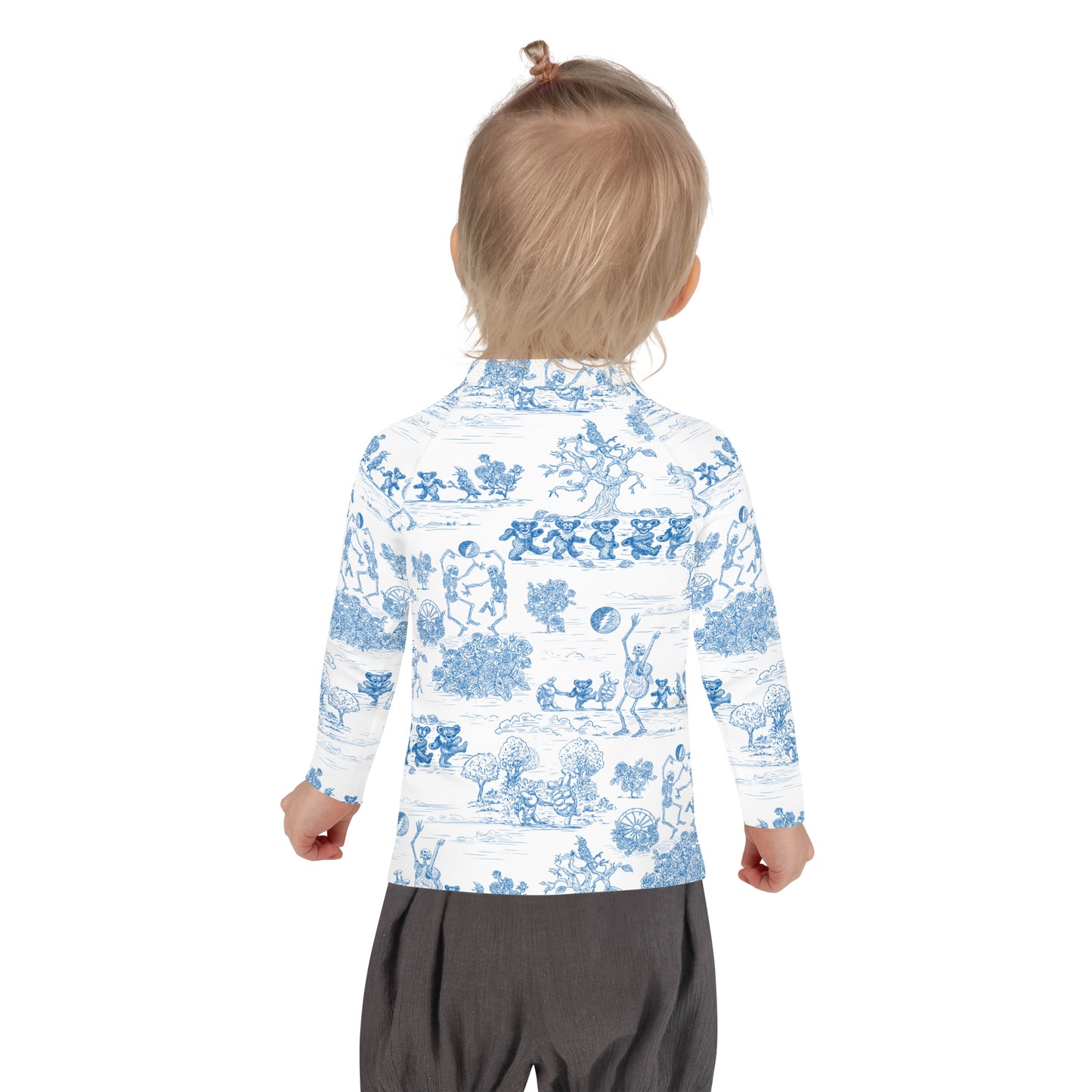 Keep On Dancin' - Blue - All Over Print - Kids Rash Guard