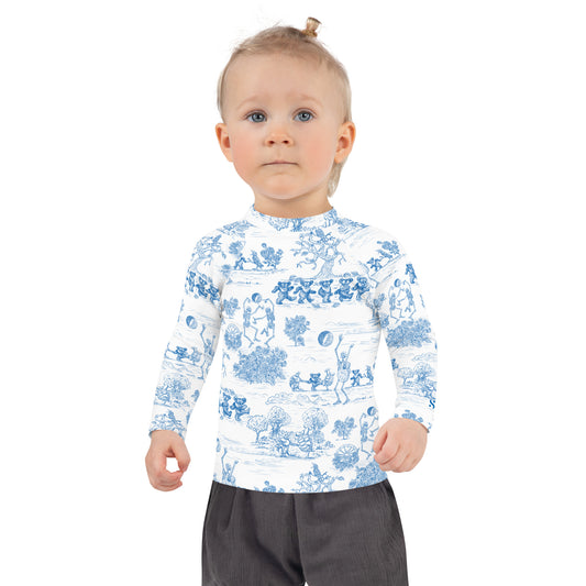 Keep On Dancin' - Blue - All Over Print - Kids Rash Guard