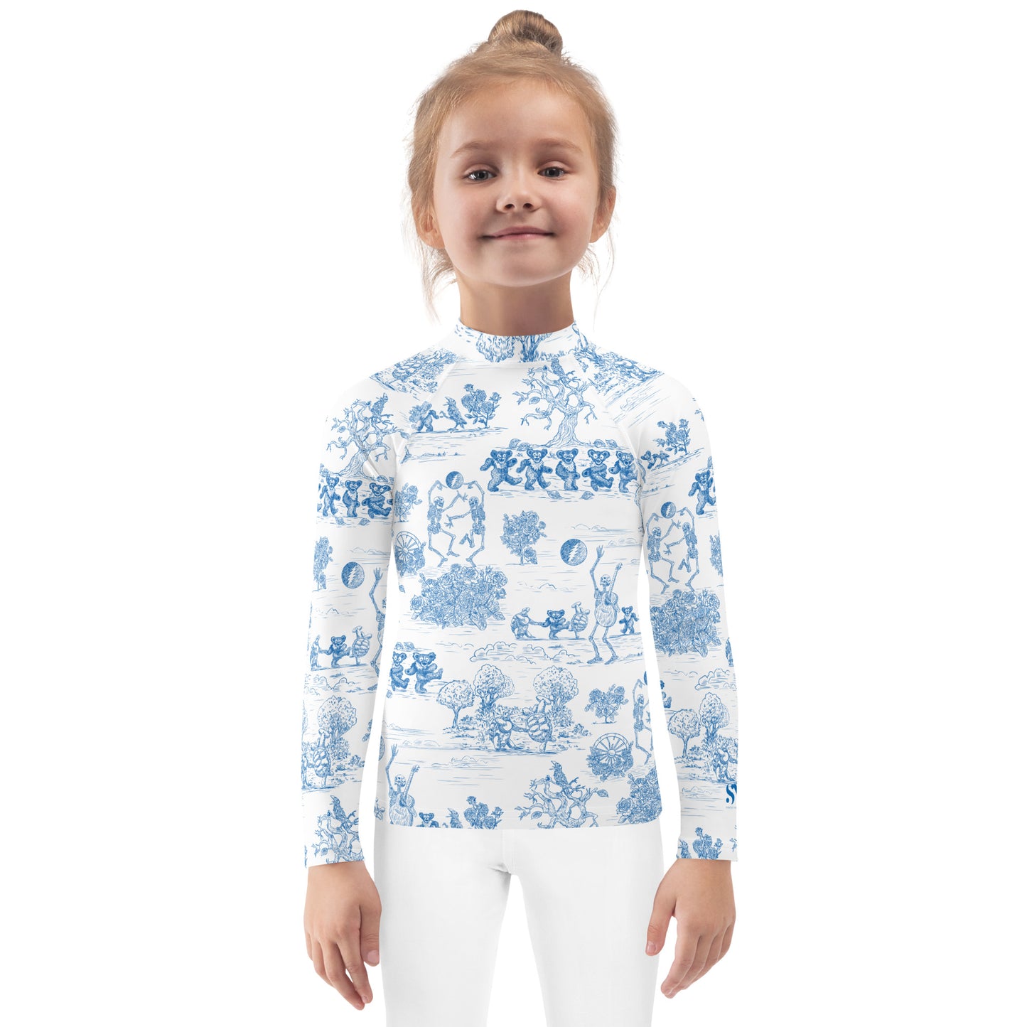 Keep On Dancin' - Blue - All Over Print - Kids Rash Guard