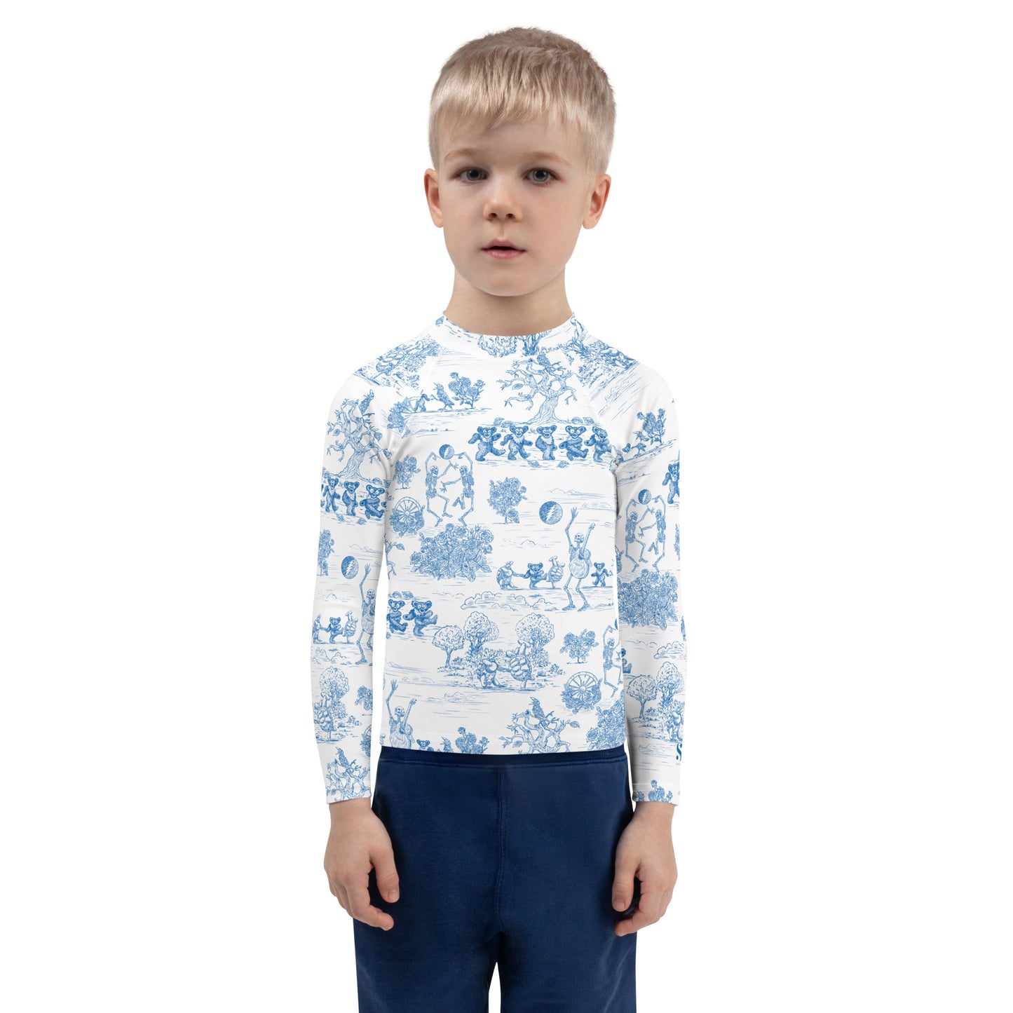 Keep On Dancin' - Blue - All Over Print - Kids Rash Guard