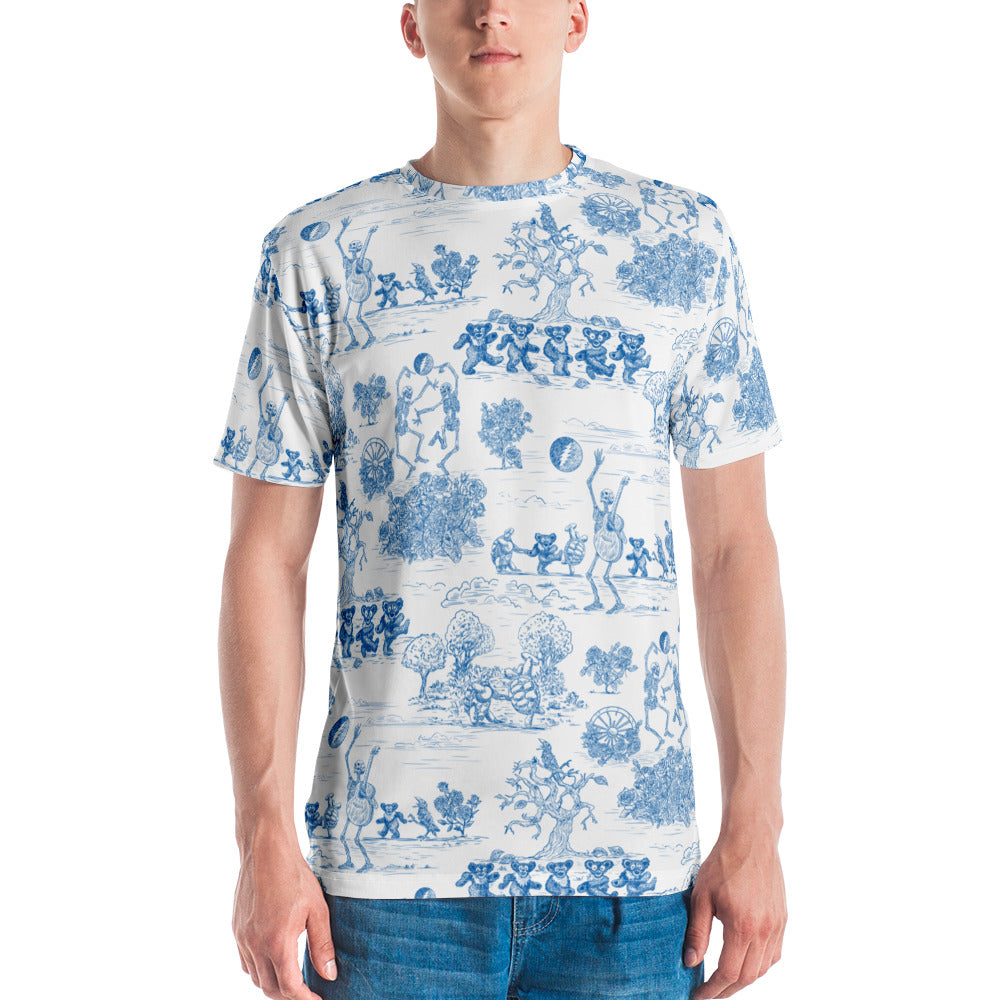 Keep on Dancin' - Blue - All Over Print - Men's T-Shirt