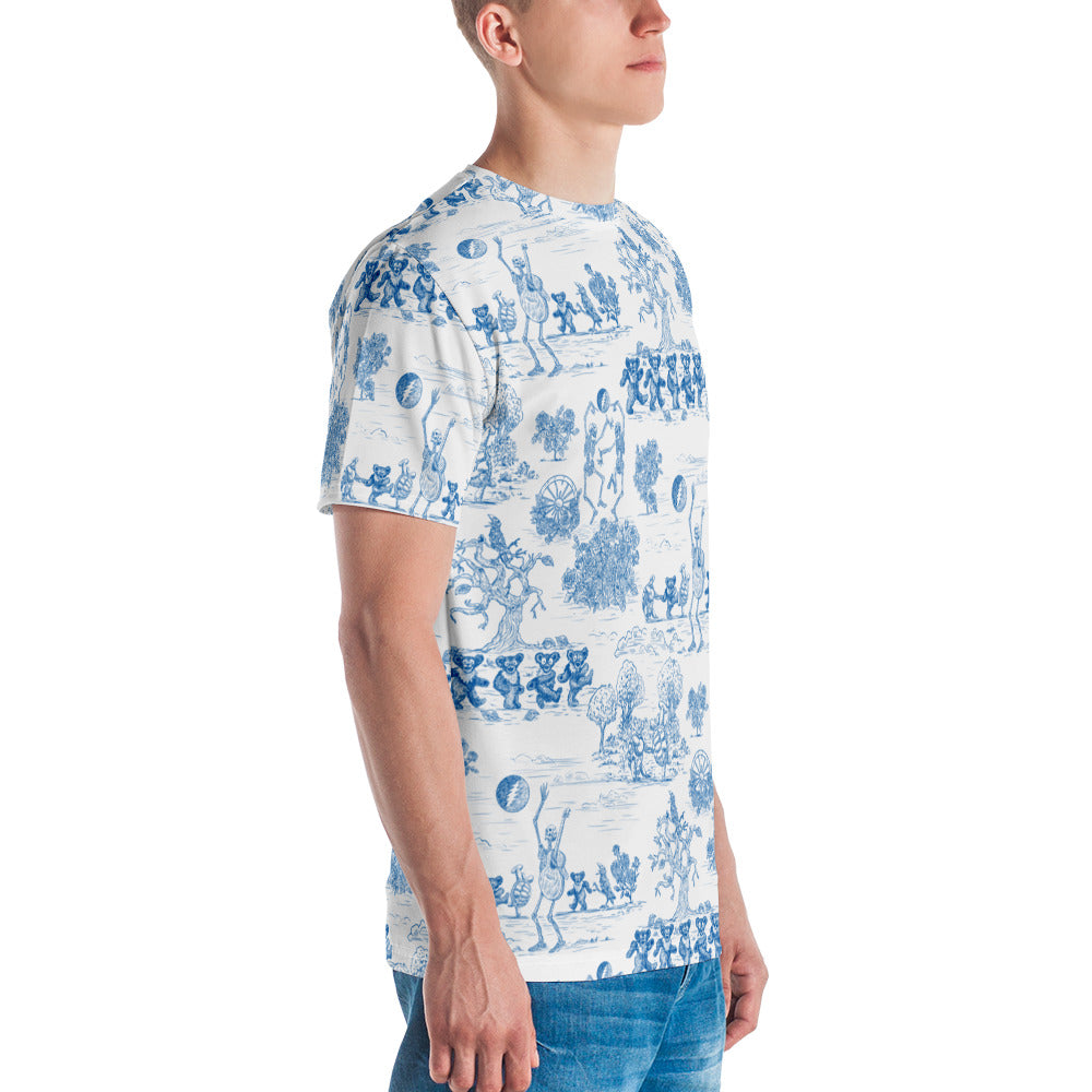 Keep on Dancin' - Blue - All Over Print - Men's T-Shirt