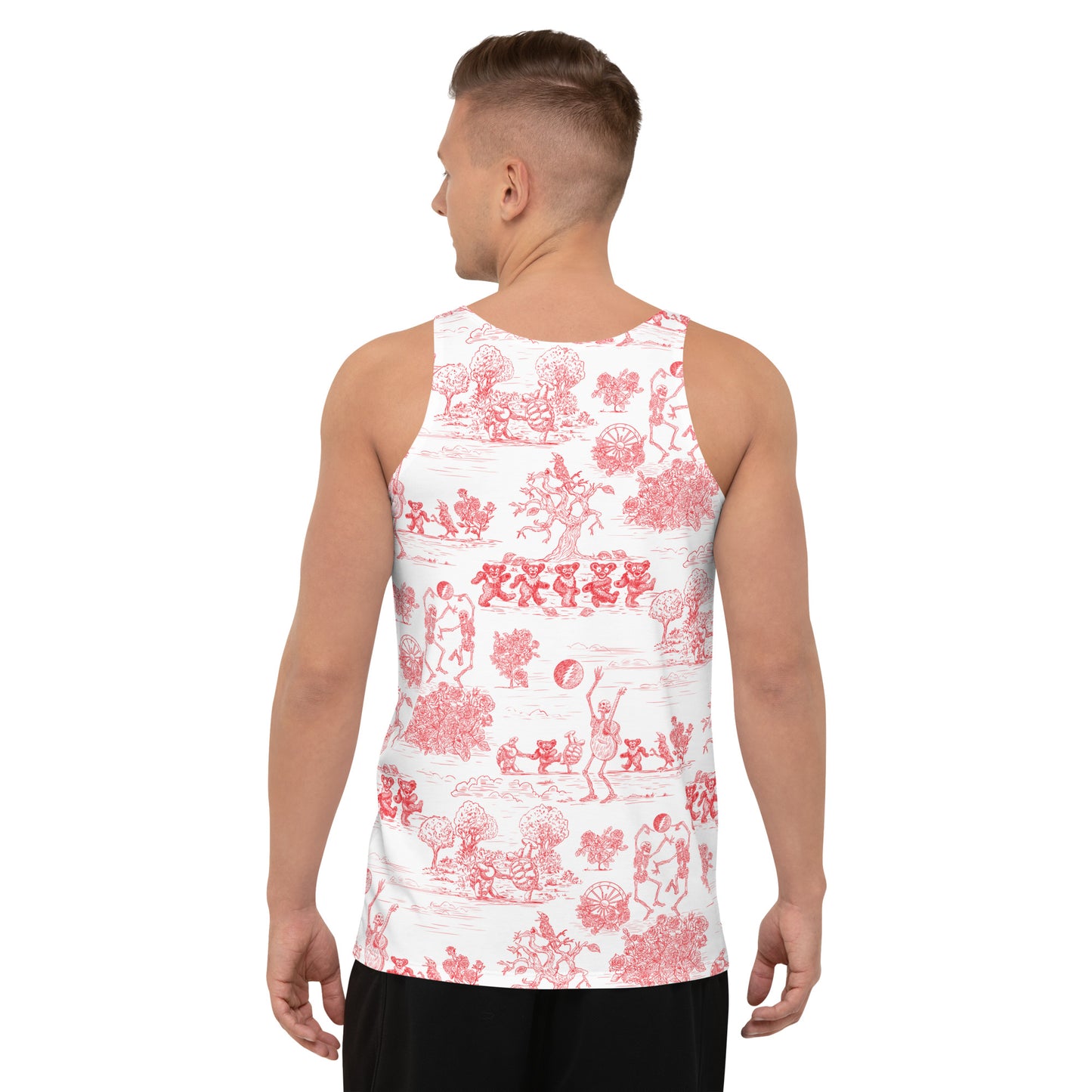 Keep On Dancin' - Red - All Over Print - Men's Tank Top