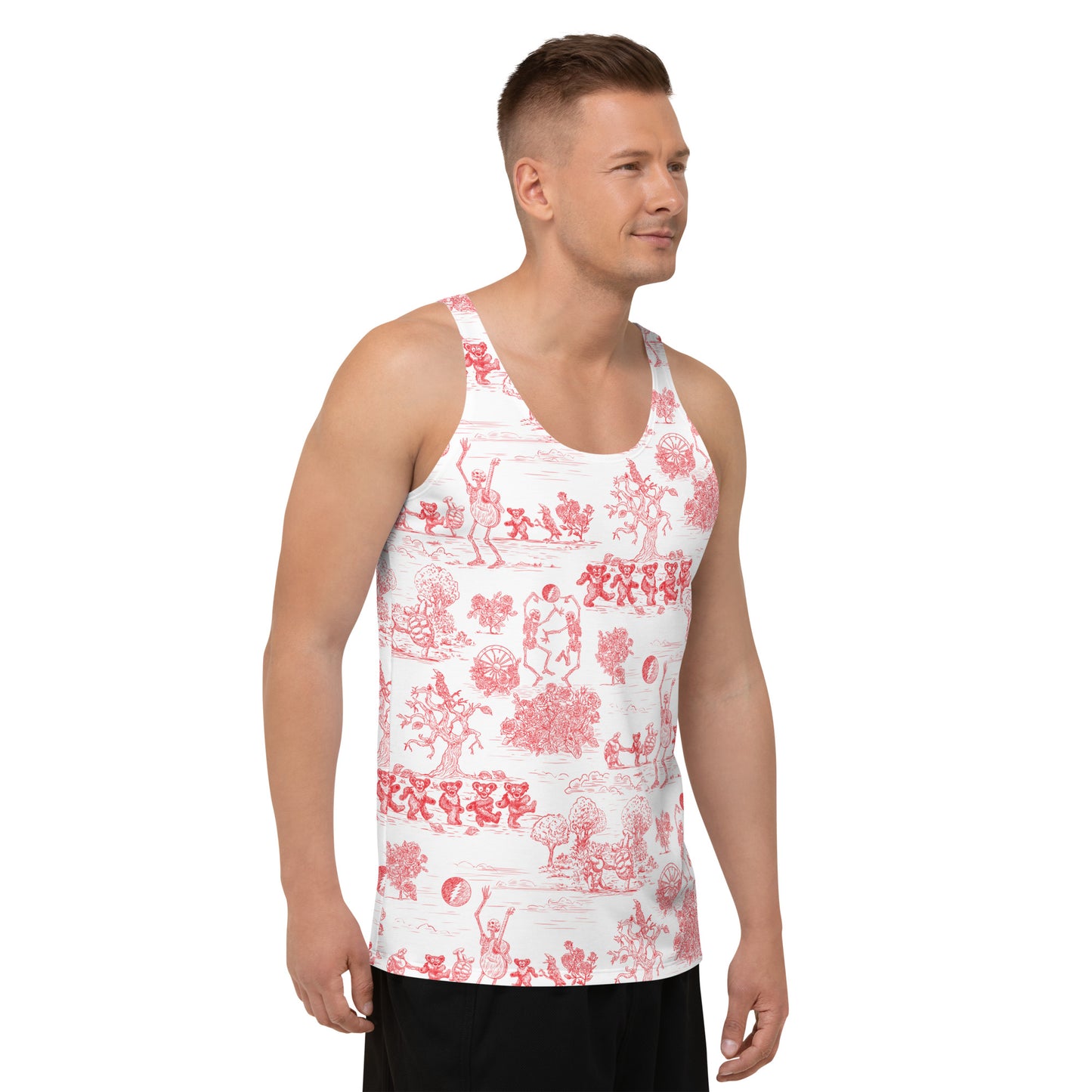 Keep On Dancin' - Red - All Over Print - Men's Tank Top