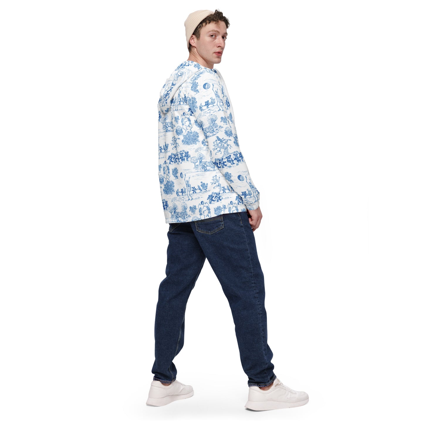 Keep On Dancin' - Blue - All Over Print - Men’s Windbreaker