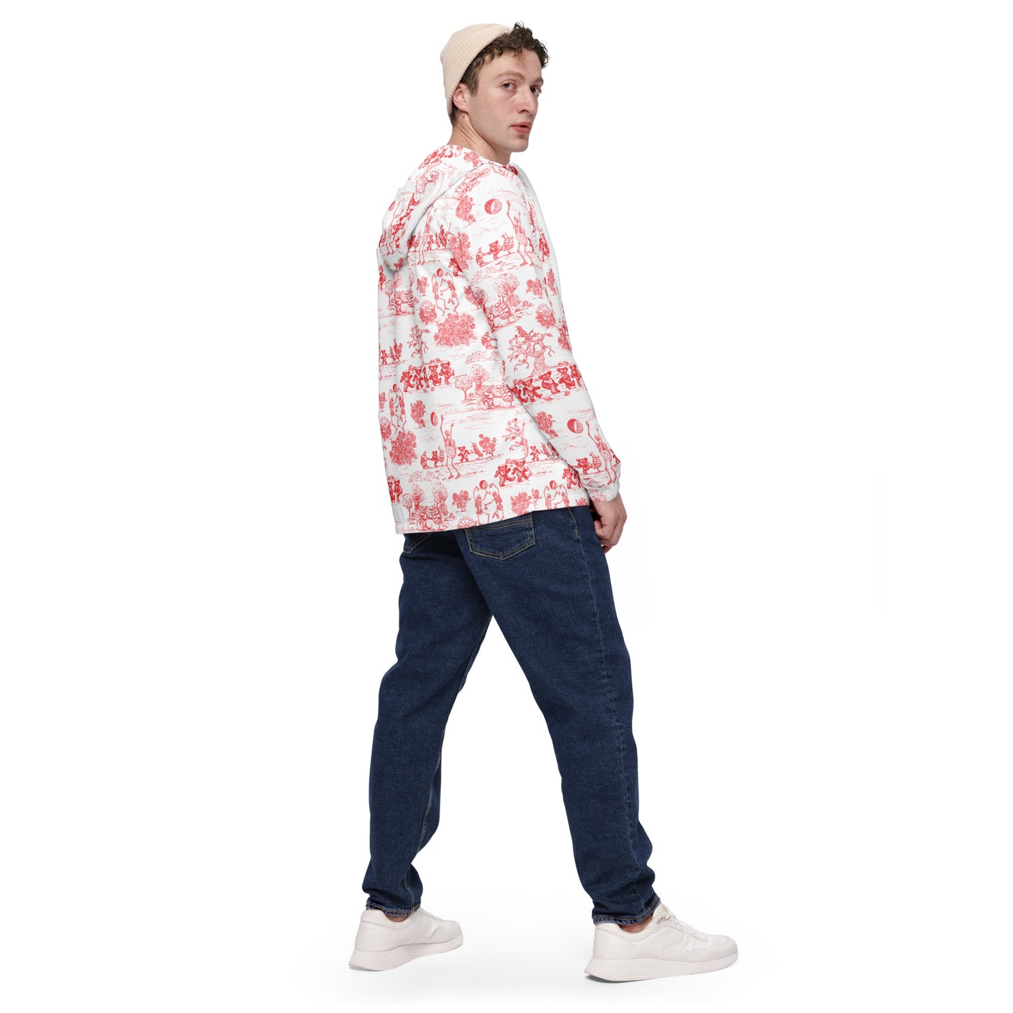 Keep On Dancin' - Red - All Over Print - Men's Wind Breaker