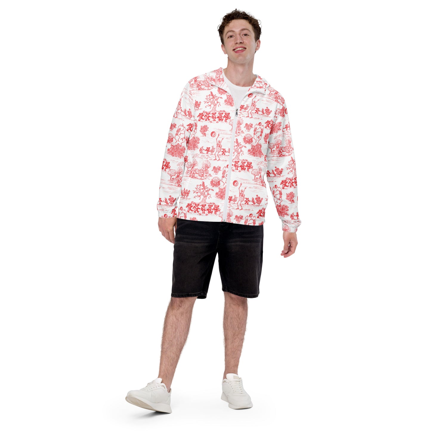 Keep On Dancin' - Red - All Over Print - Men's Wind Breaker