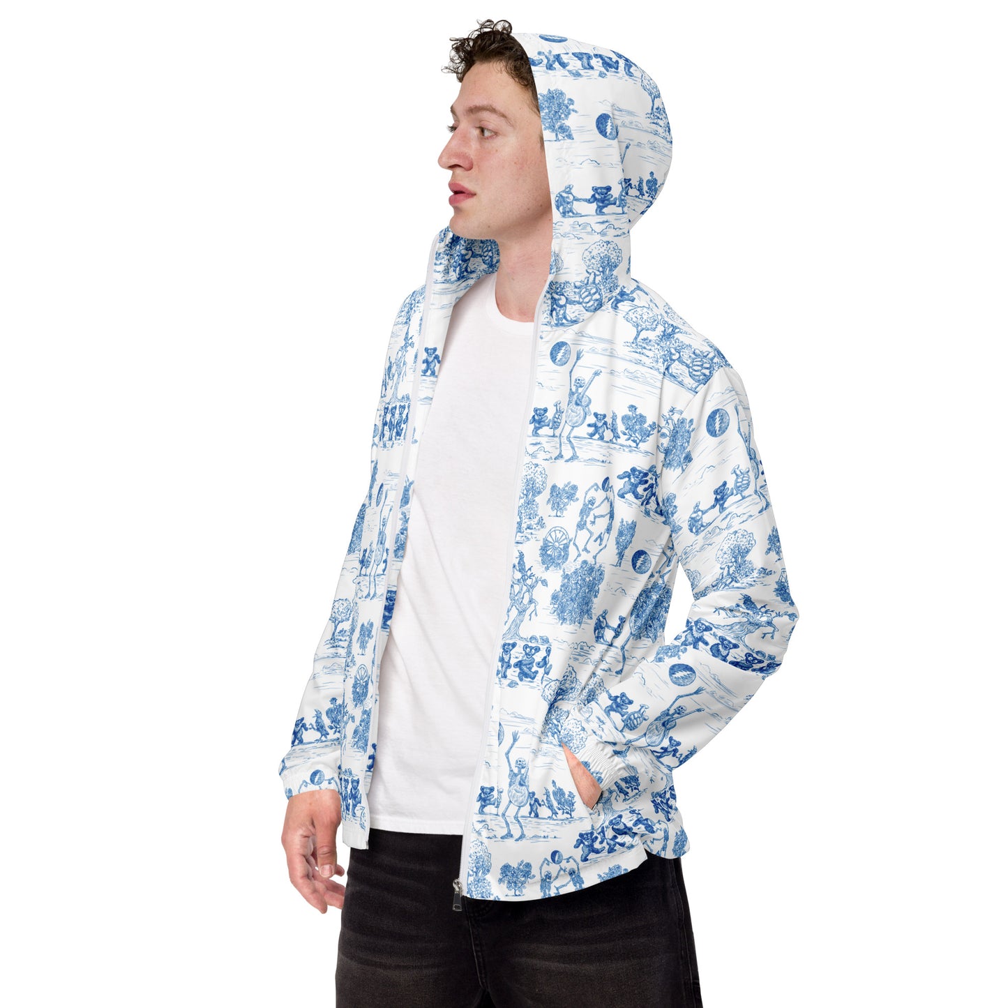 Keep On Dancin' - Blue - All Over Print - Men’s Windbreaker