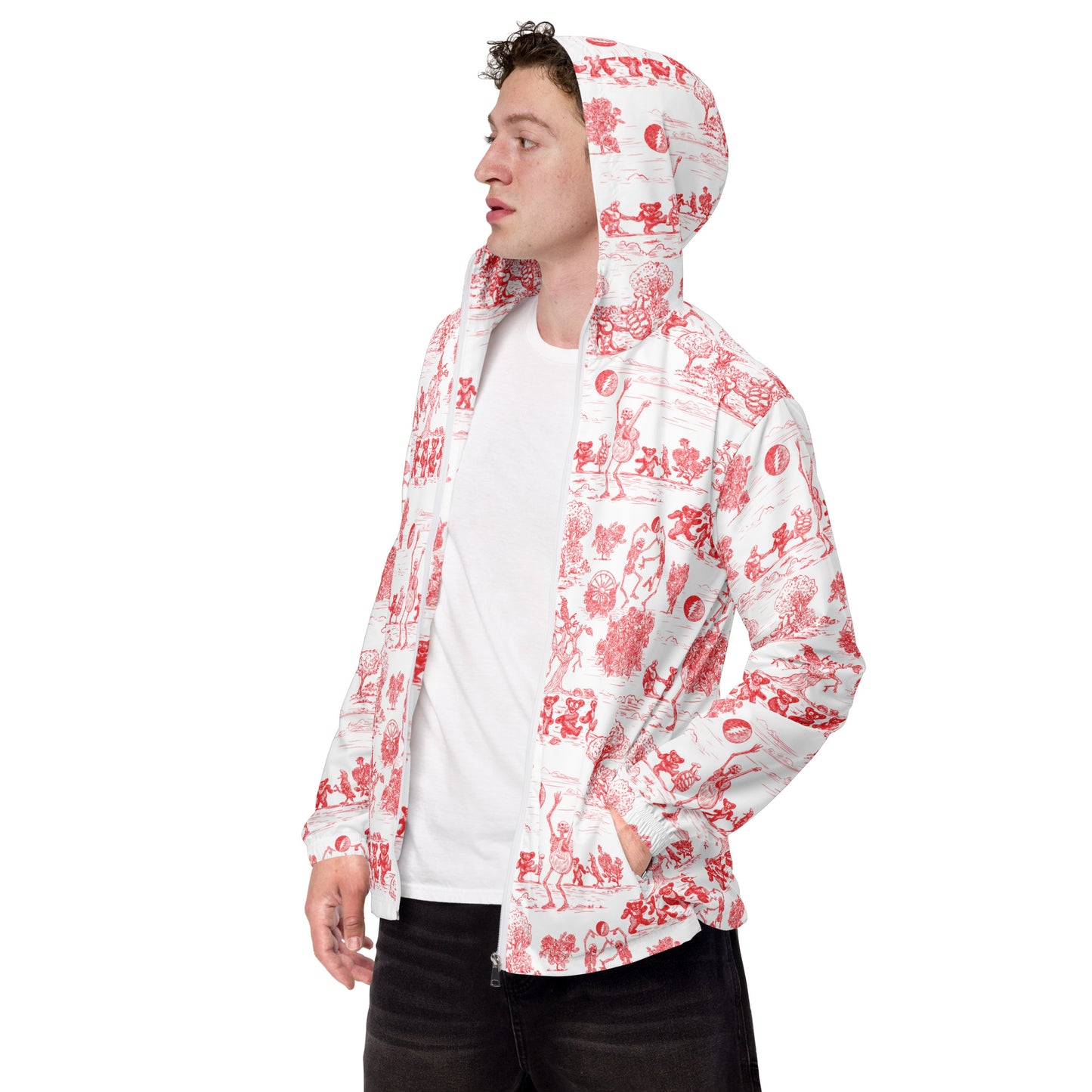 Keep On Dancin' - Red - All Over Print - Men's Wind Breaker