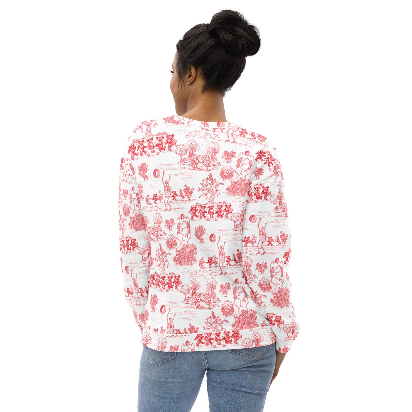 Keep on Dancin' - Red - All Over Print - Women's Sweatshirt