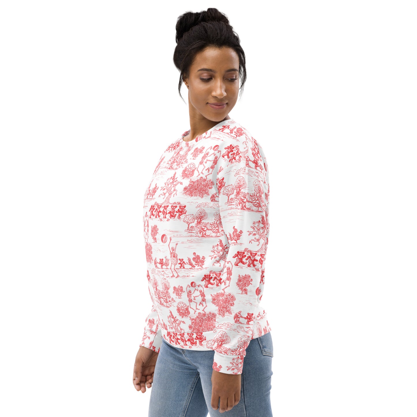 Keep on Dancin' - Red - All Over Print - Women's Sweatshirt