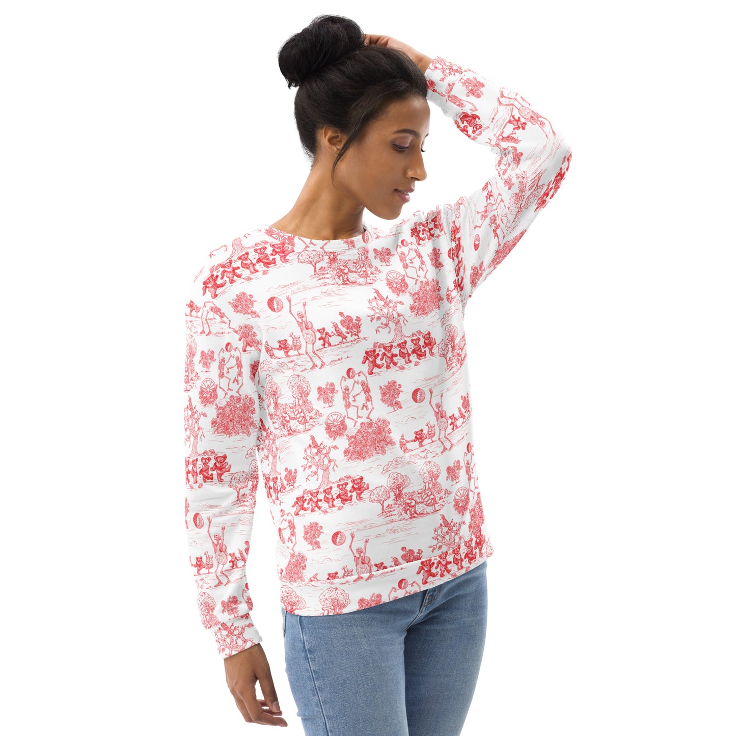 Keep on Dancin' - Red - All Over Print - Women's Sweatshirt