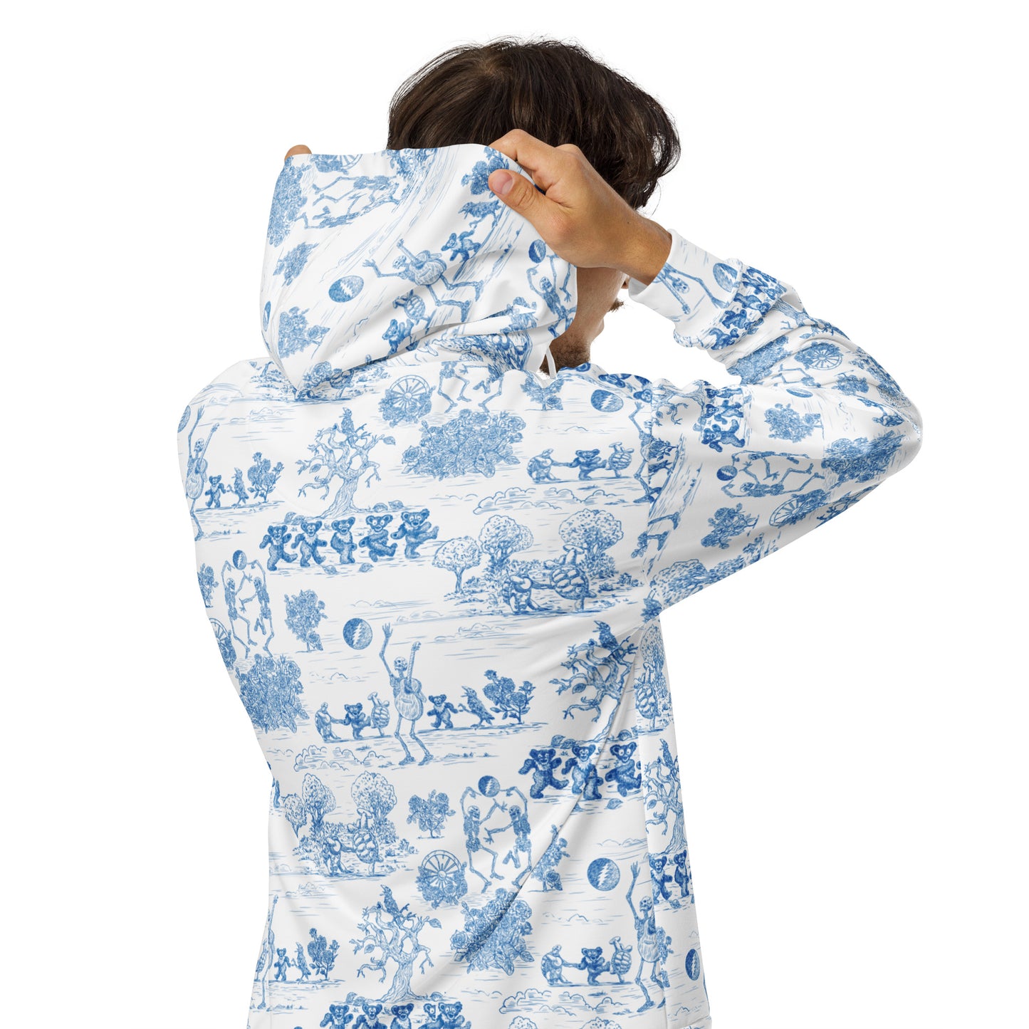 Keep On Dancin' - Blue - All Over Print - Men's Zip Hoodie