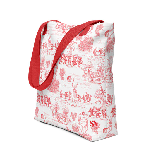 Keep On Dancin' - Red - All Over Print - Tote bag