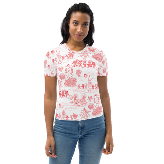 Keep on Dancin' - Red - All Over Print - Women's T-shirt