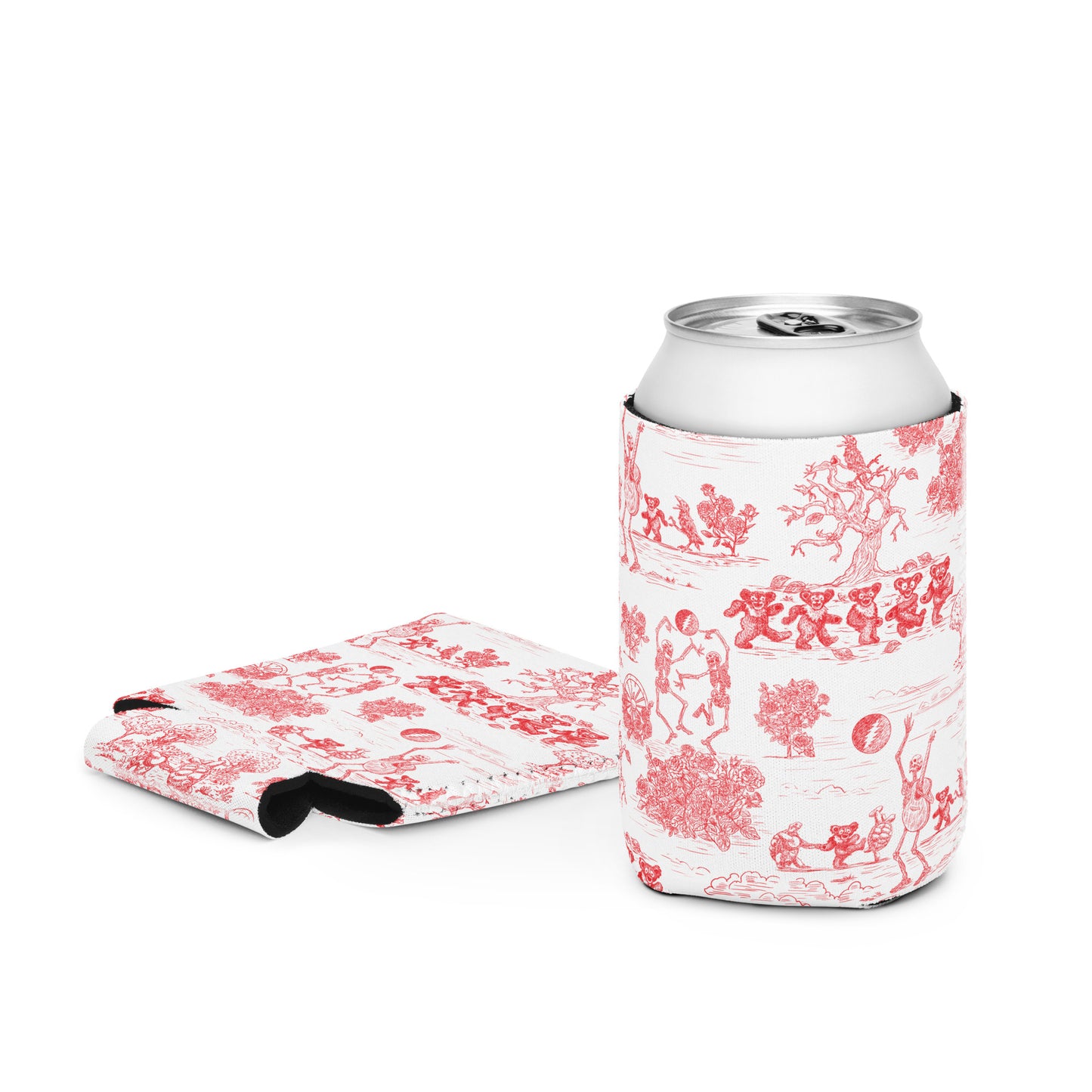 Keep On Dancin' - Red - All Over Print - Can cooler