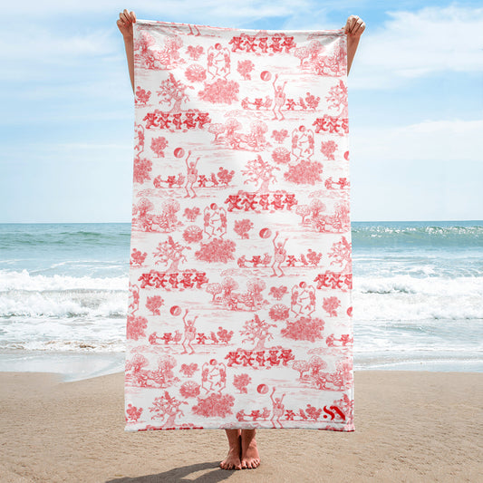 Keep On Dancin' - Red - All Over Print - Towel