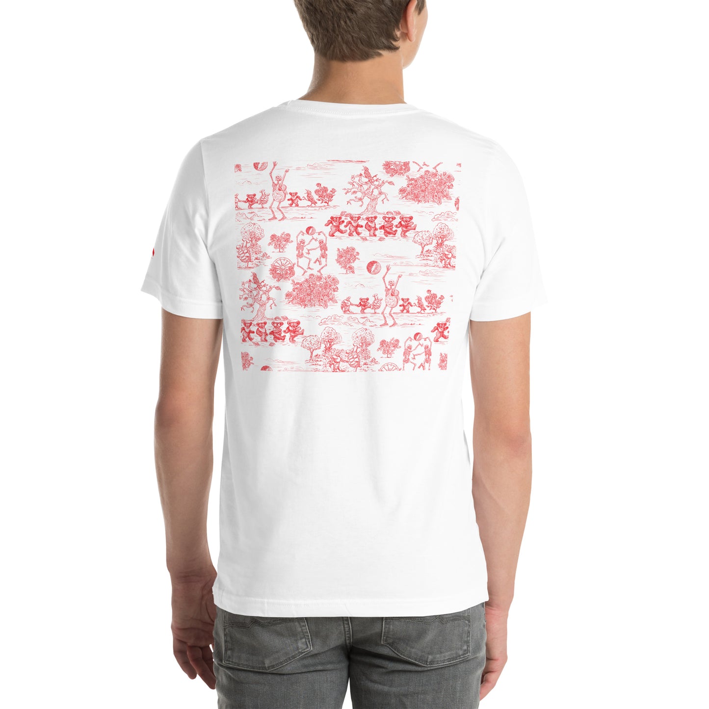 Keep on Dancin' - Red - Men's T-Shirt - Chest & Back