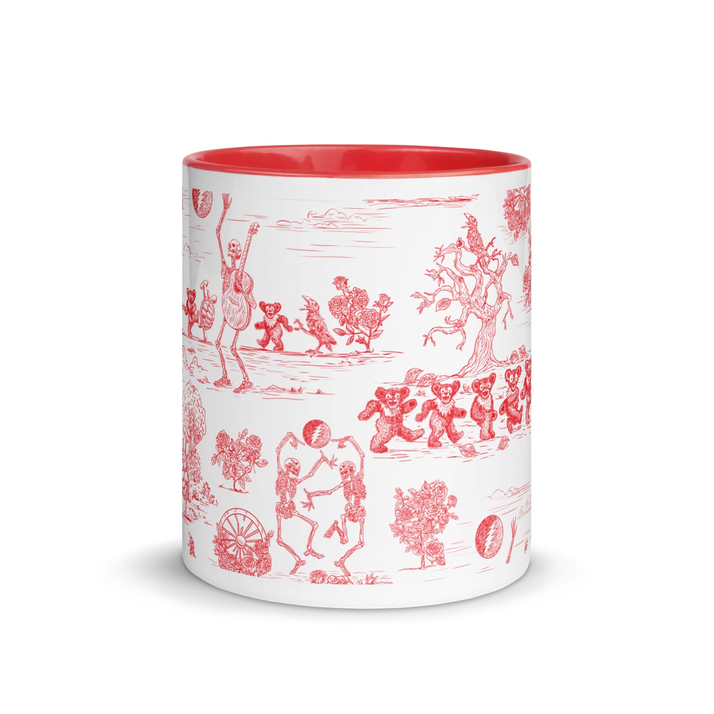 Keep on Dancin' - Red - All Over Print - Mug with color inside