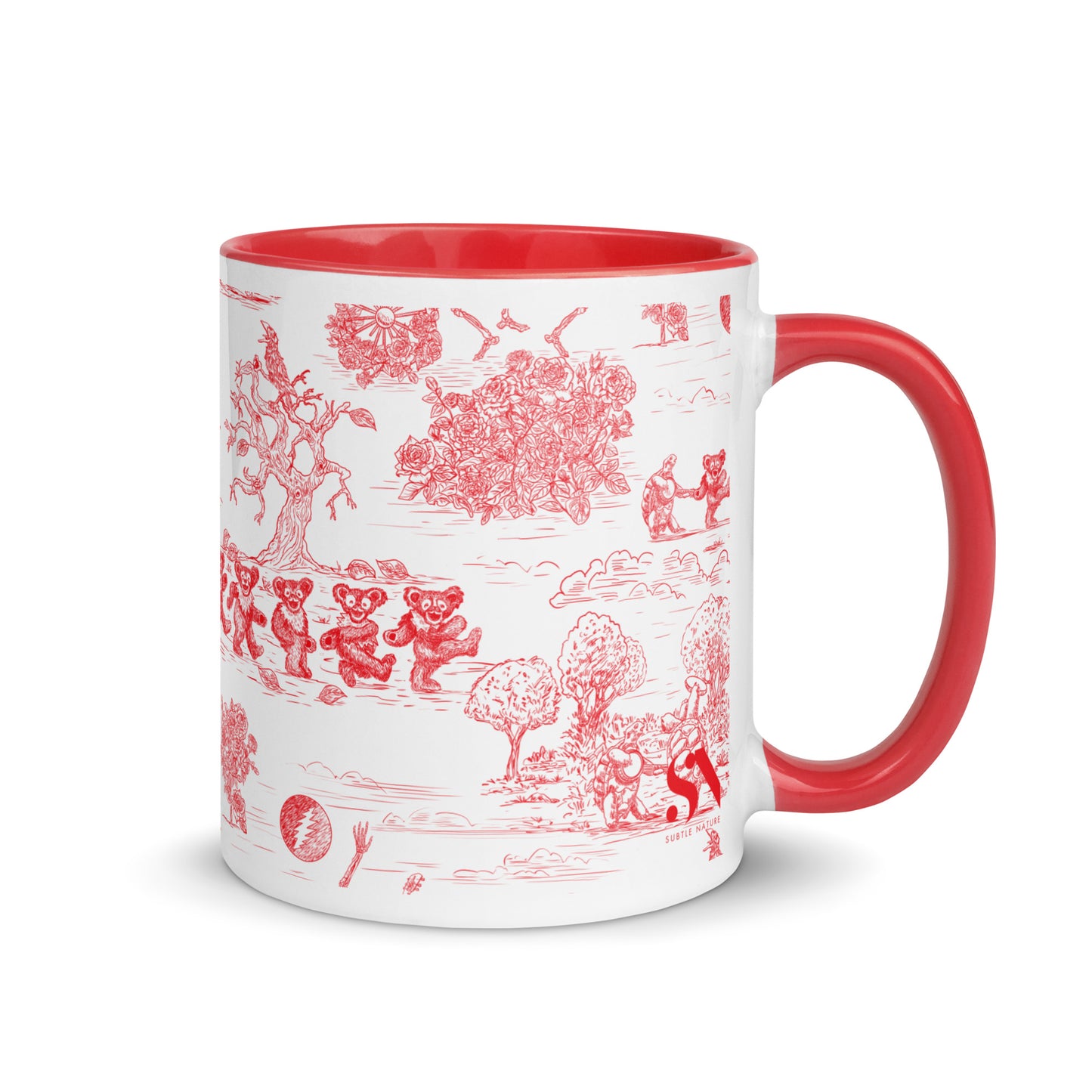 Keep on Dancin' - Red - All Over Print - Mug with color inside