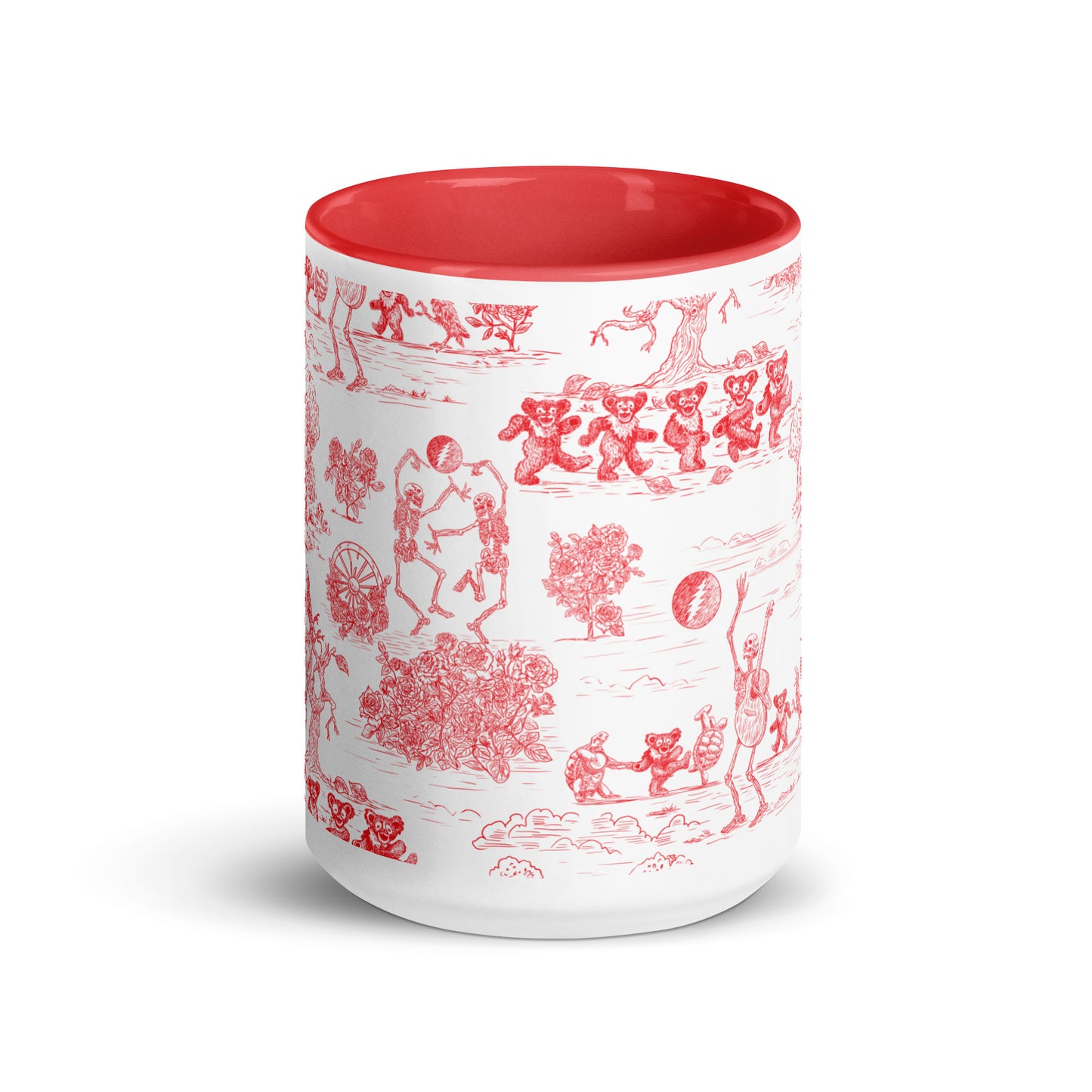 Keep on Dancin' - Red - All Over Print - Mug with color inside